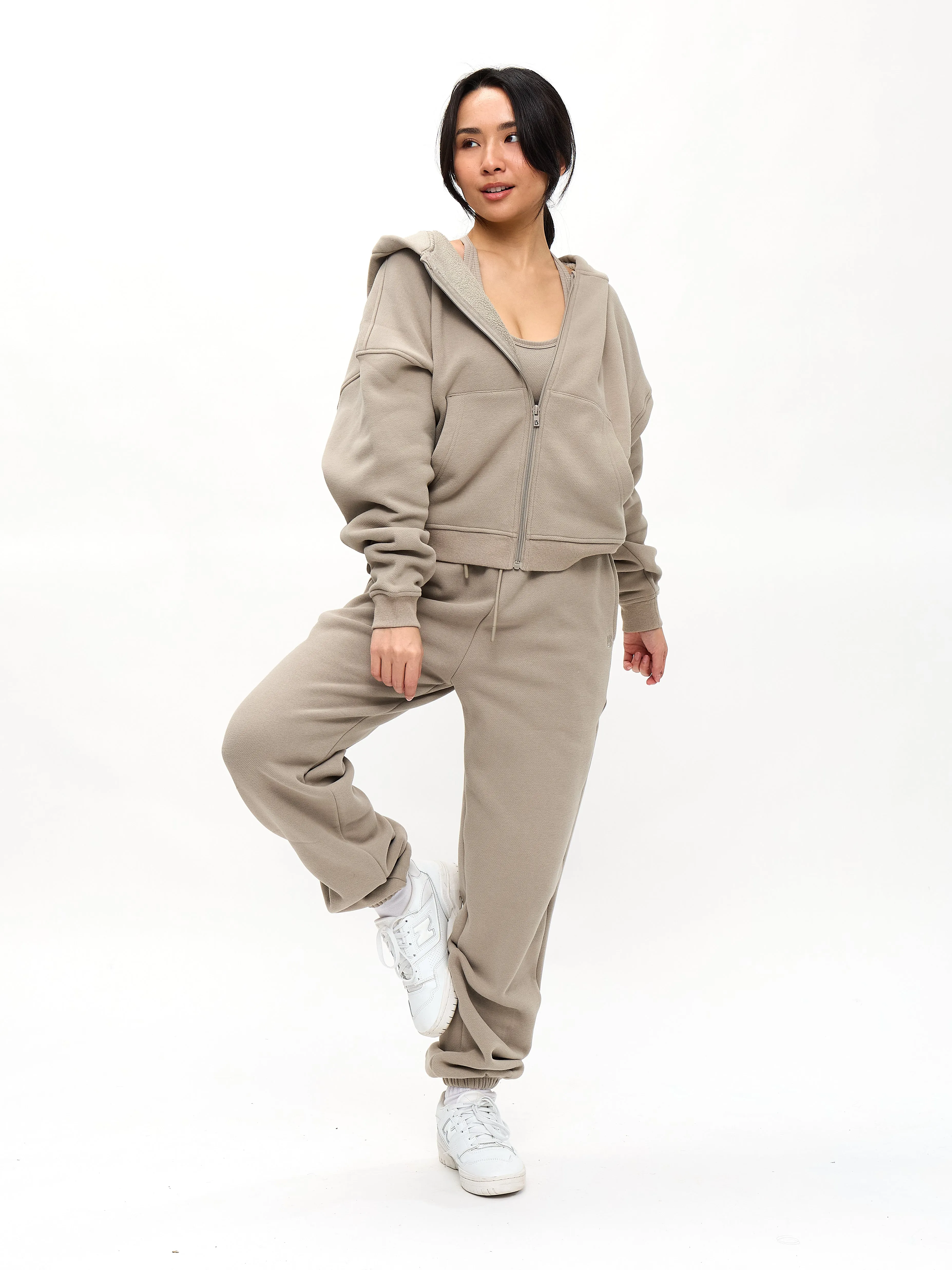 Plush Fleece Zip Hoodie - Neutral sold by BuffBunny product image thumbnail 2