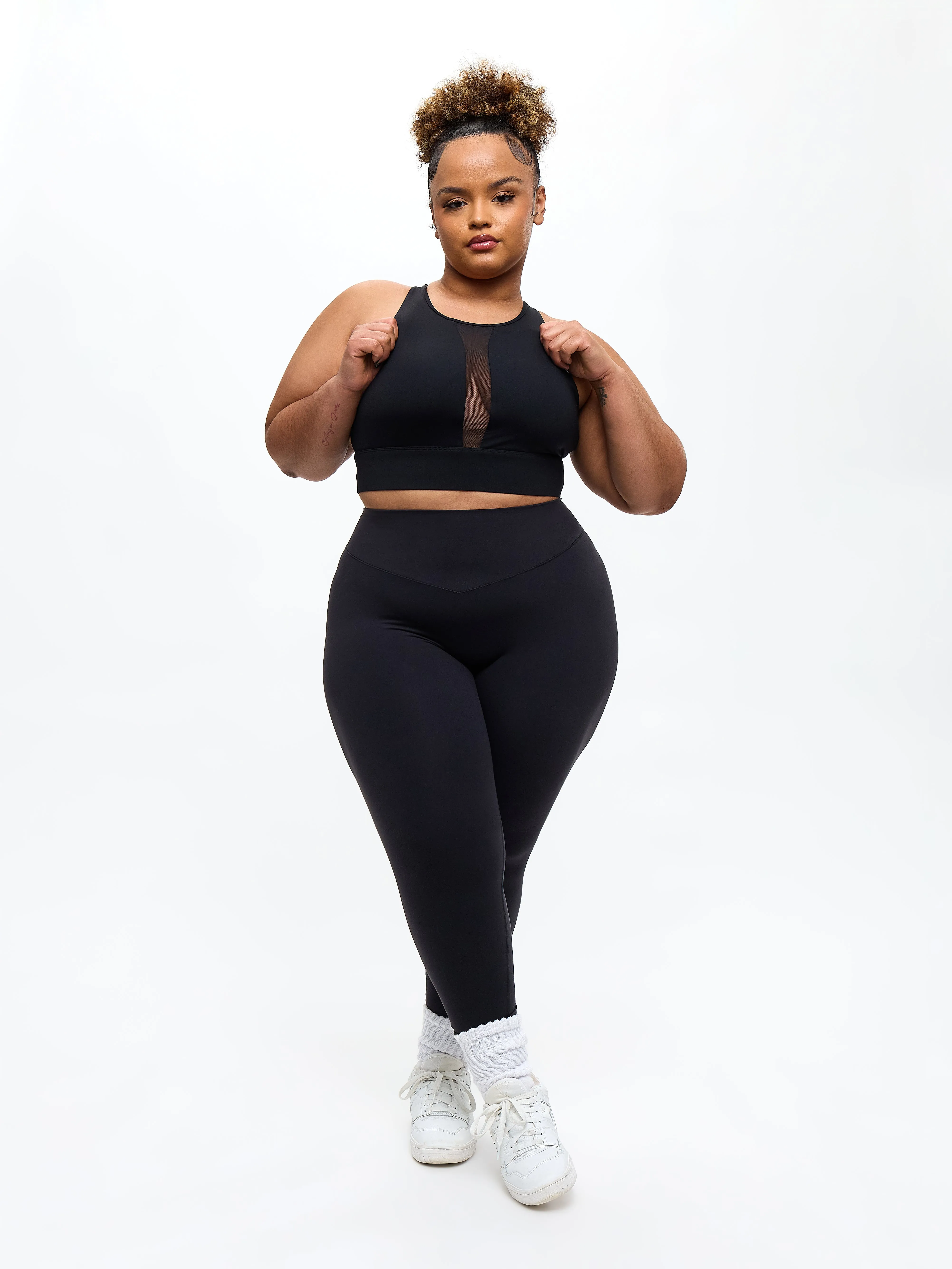 Airbrush Impact Sports Bra - Onyx Black sold by BuffBunny product image thumbnail 3