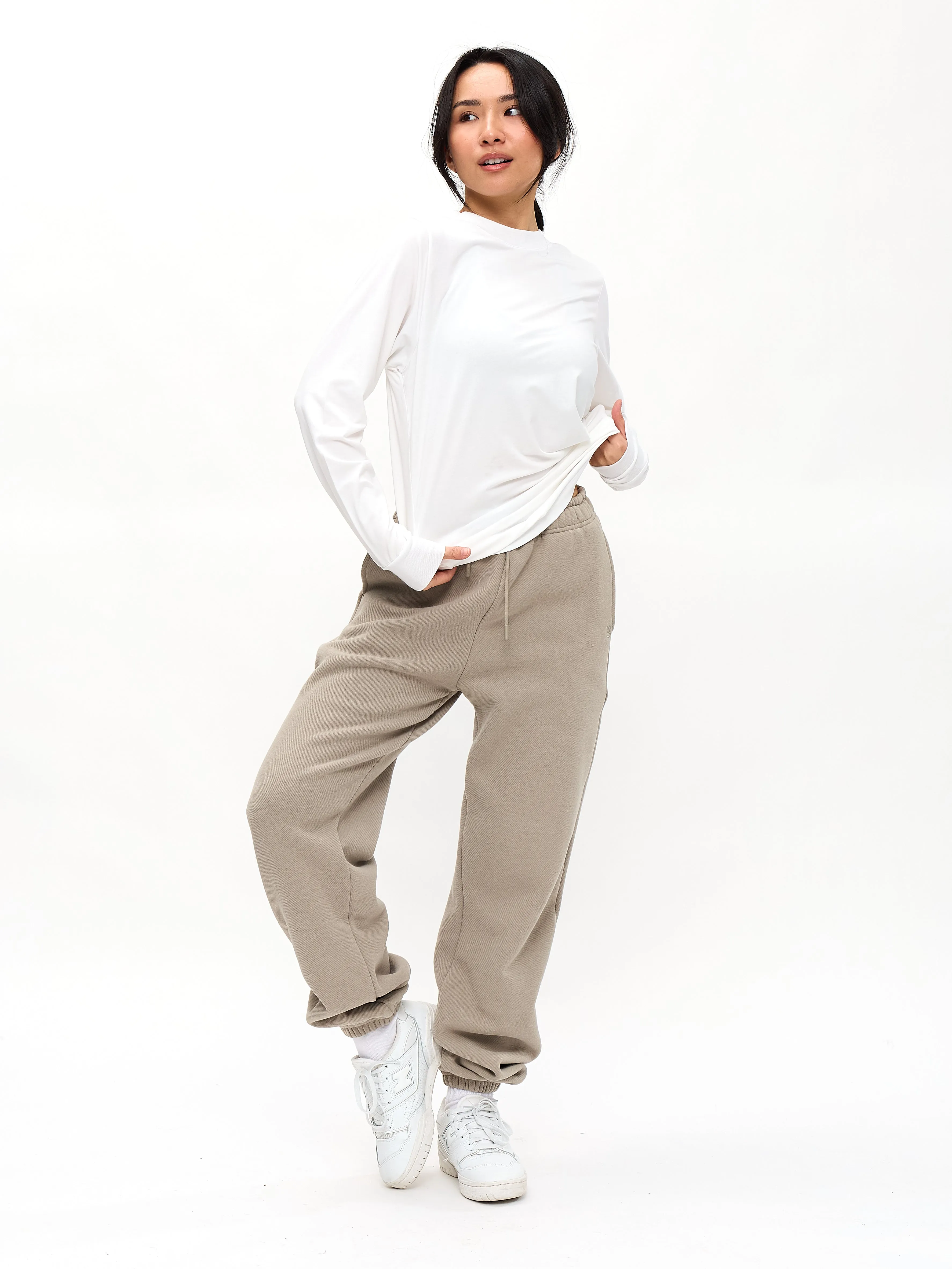 Drape Long Sleeve Tee - White sold by BuffBunny product image thumbnail 3