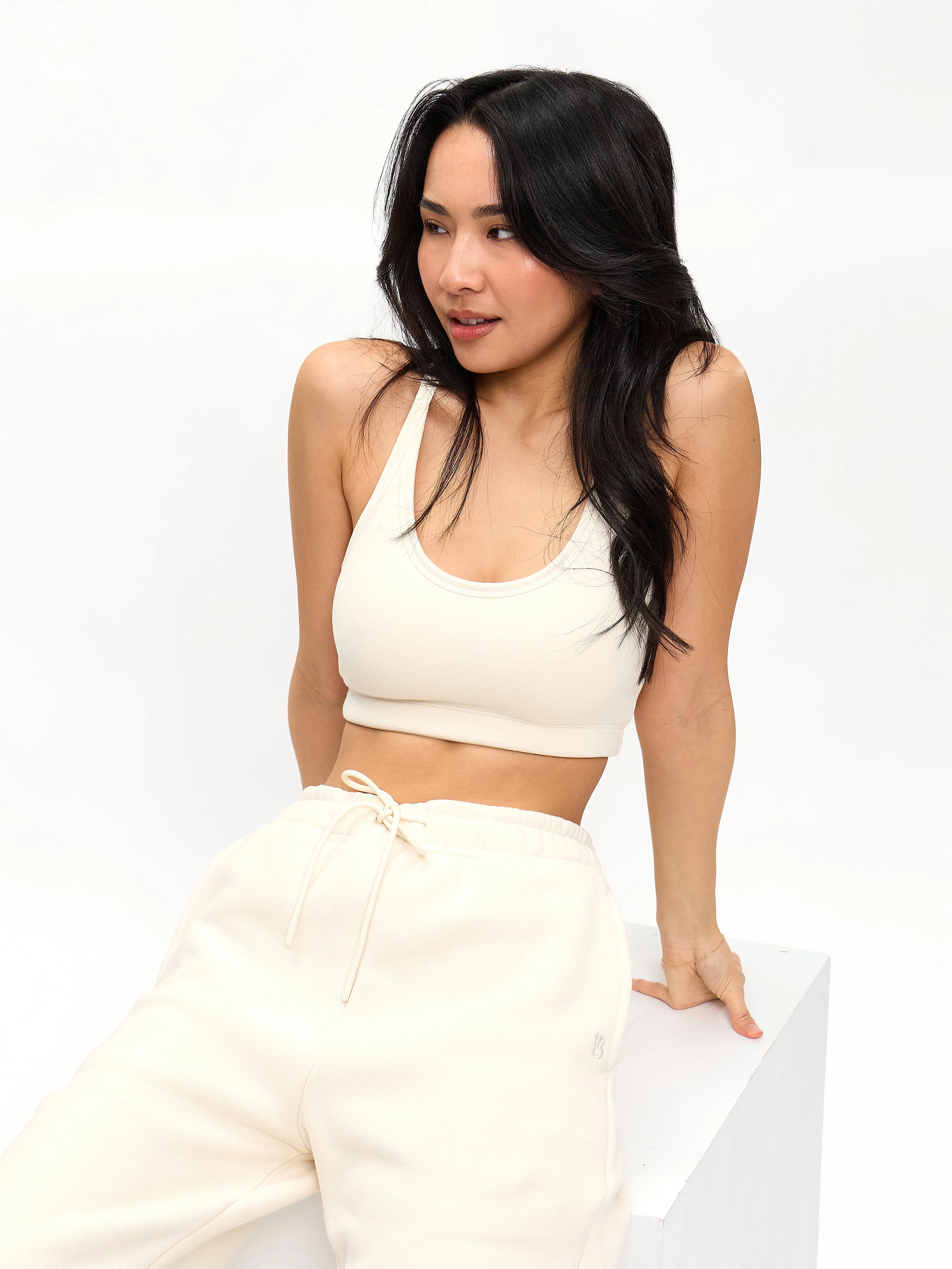 Plush Fleece Bralette - Oat Milk sold by BuffBunny