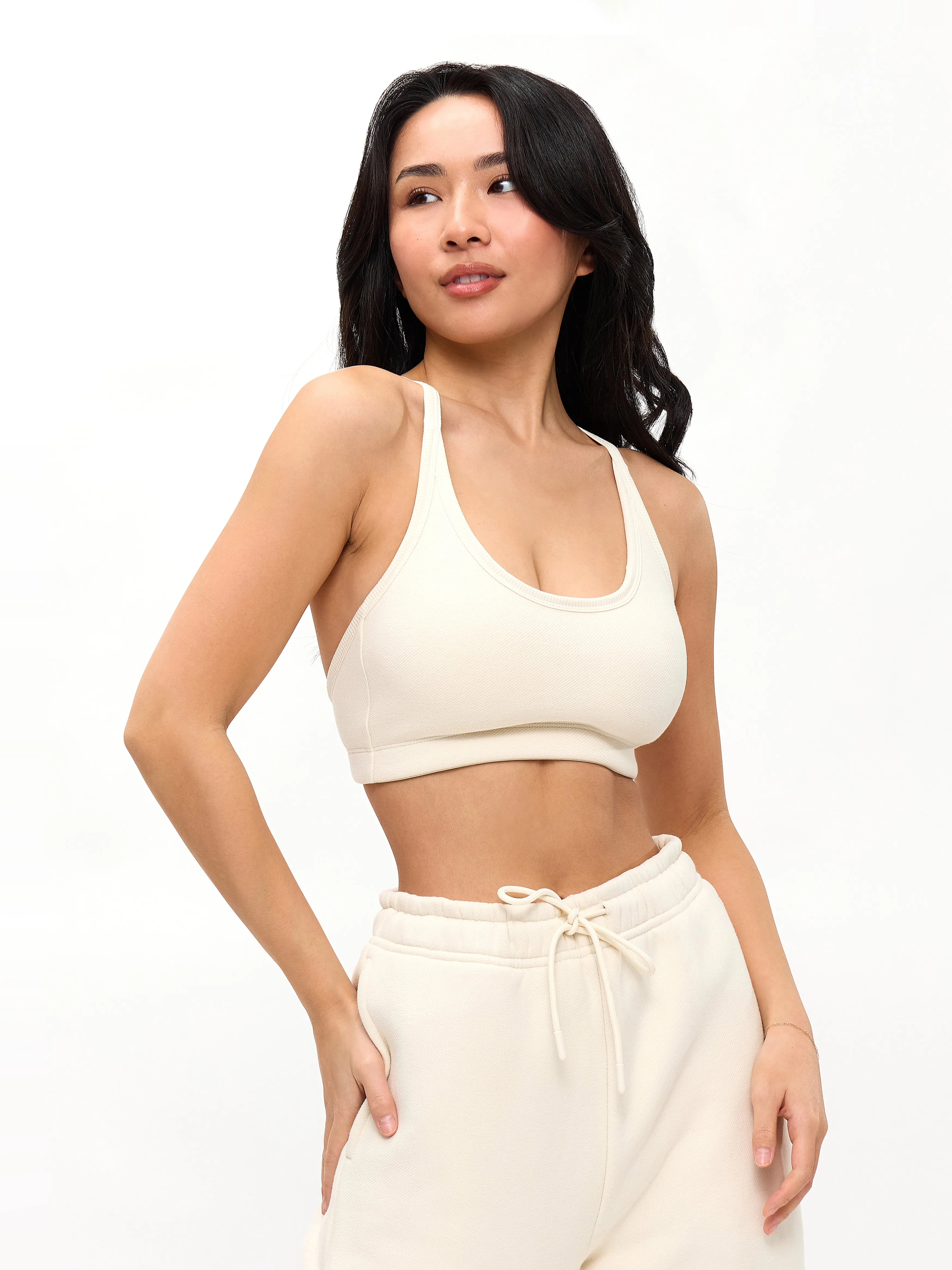 Plush Fleece Bralette - Oat Milk sold by BuffBunny product image thumbnail 4