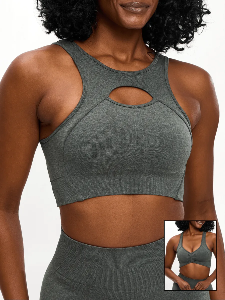 Form Reversible Seamless Sports Bra - Shadow Sage sold by BuffBunny