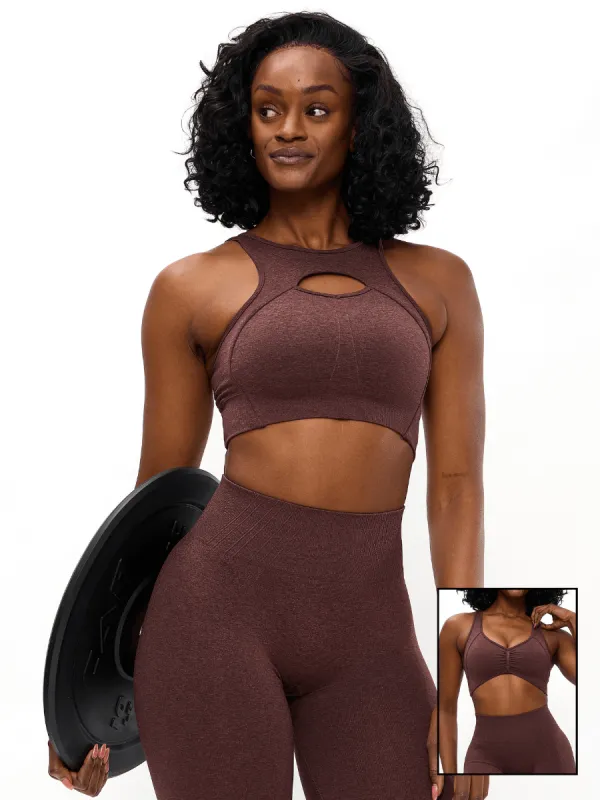 Form Reversible Seamless Sports Bra - Smoked Cherry sold by BuffBunny