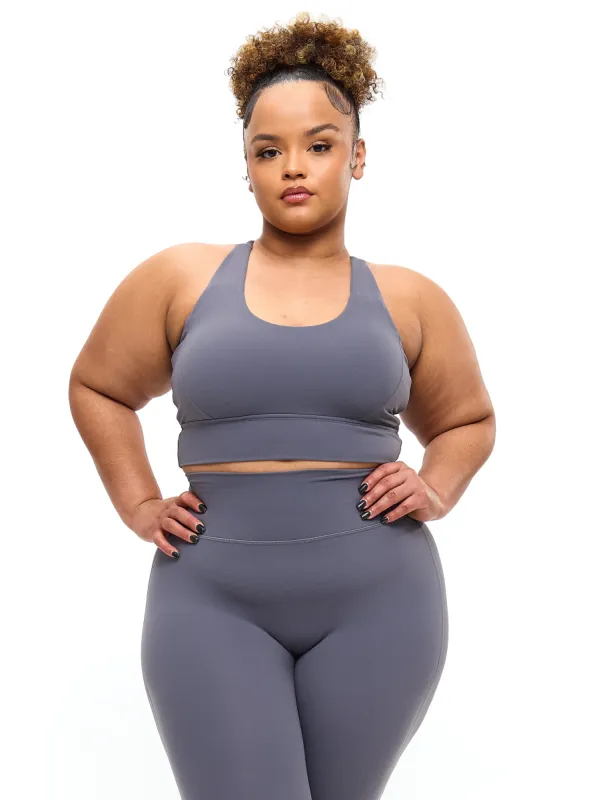Rosa Sports Bra - Blue Steel sold by BuffBunny