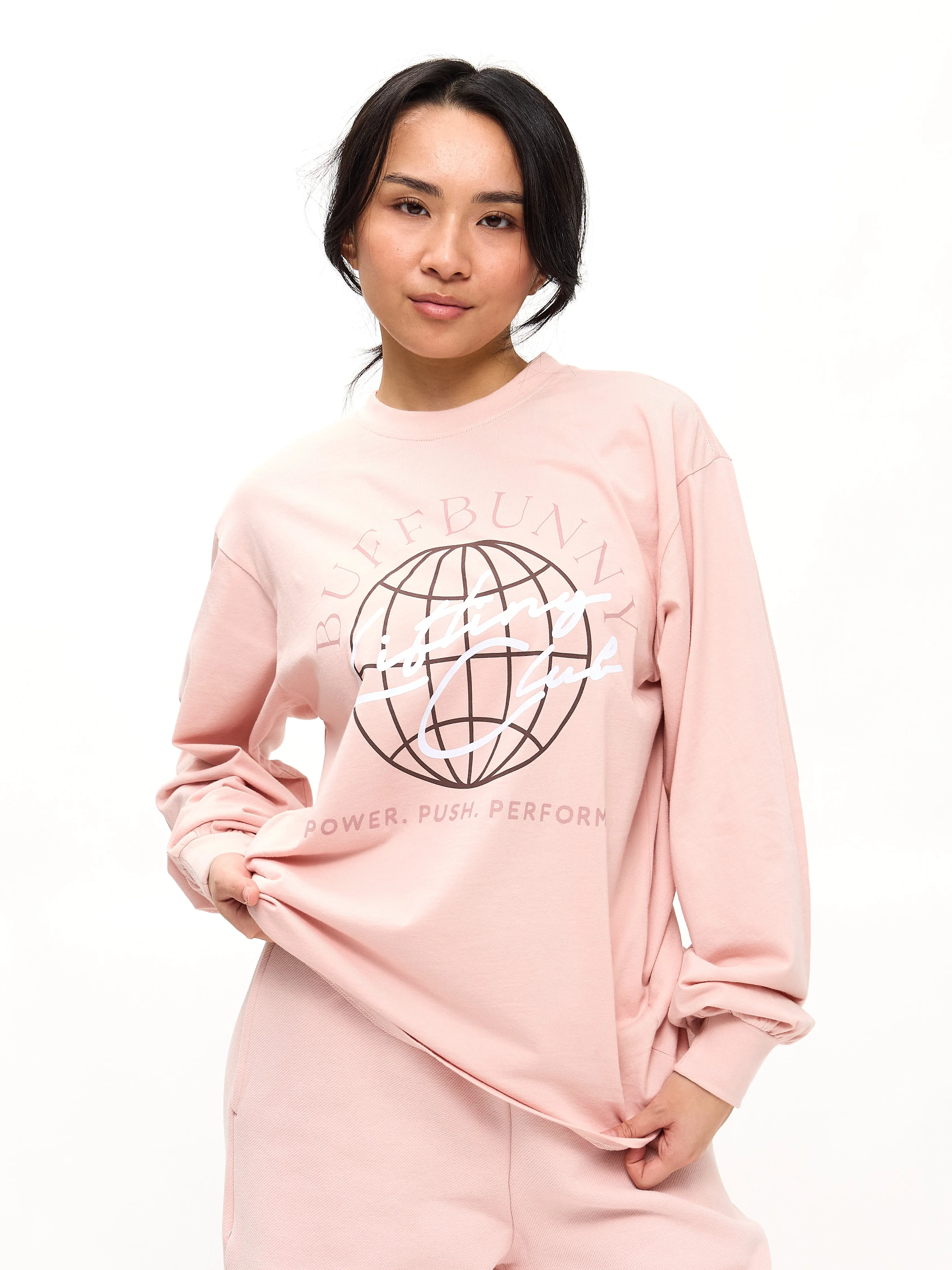 Lifting Club Long Sleeve Tee - Strawberry Milk sold by BuffBunny