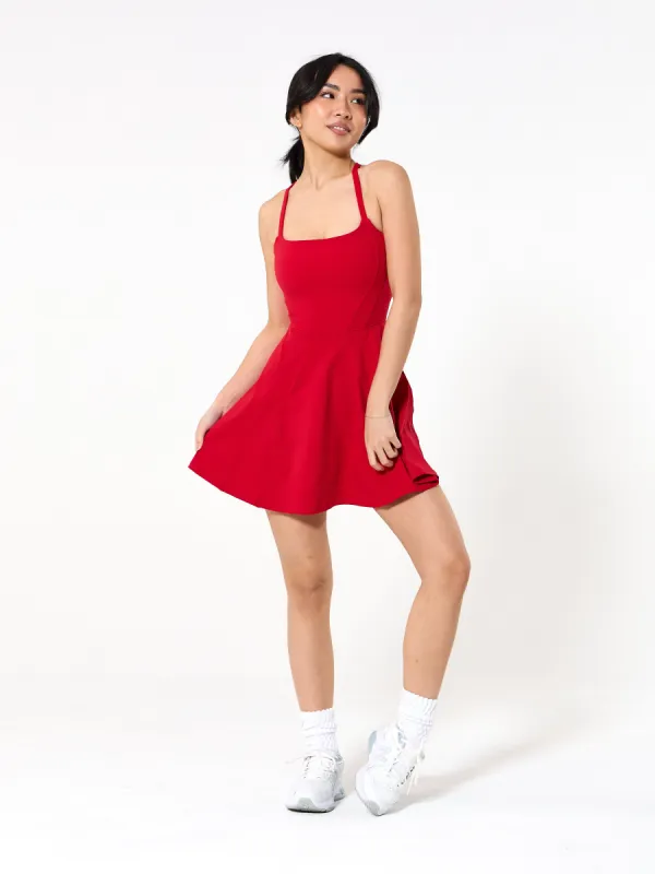 Bend and Snap Dress - Lipstick Red sold by BuffBunny