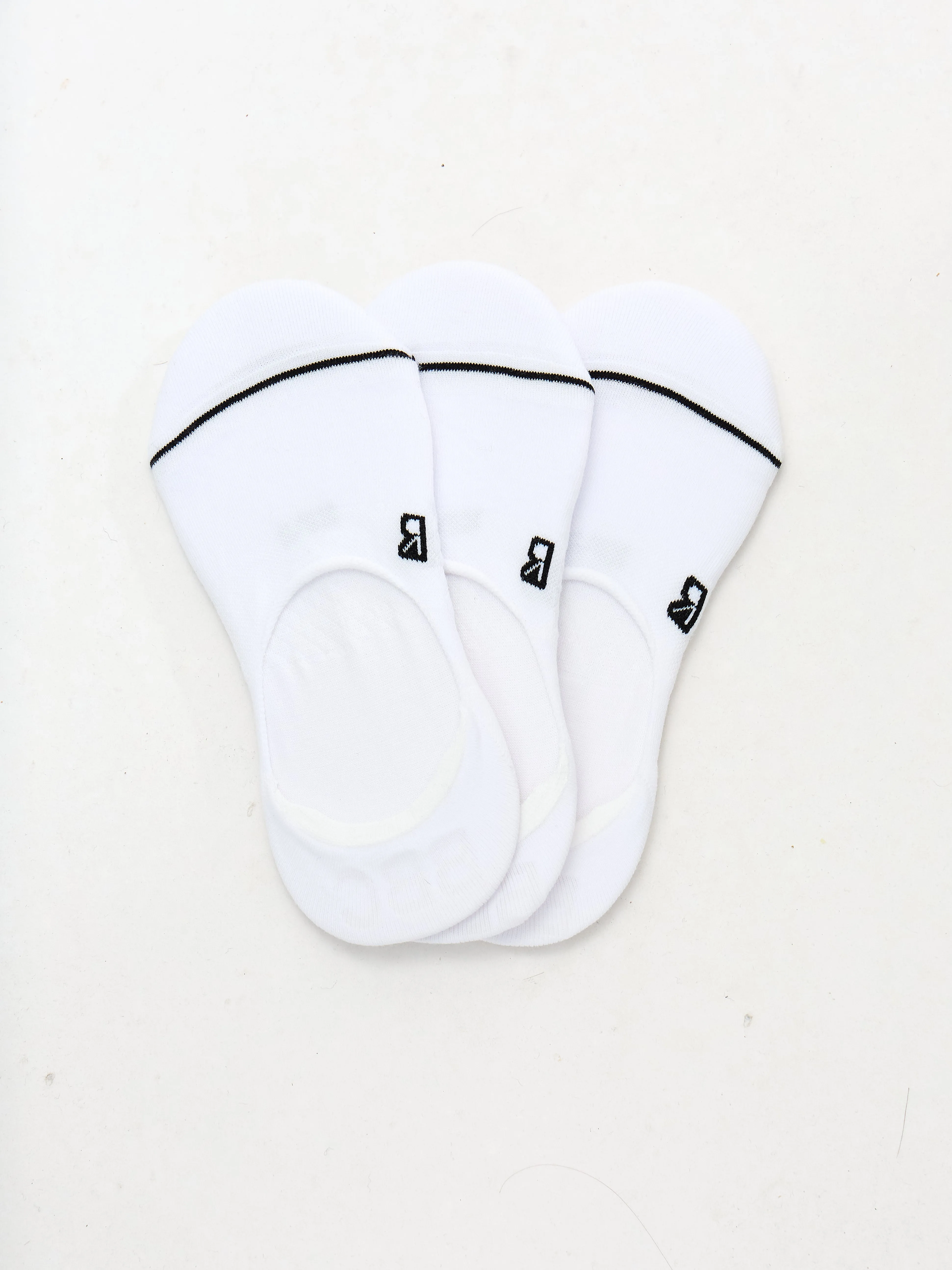 3 Pack No Show Socks - White sold by BuffBunny product image thumbnail 2