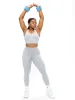 Dream Heathered Legging 26" - Heather Grey sold by BuffBunny