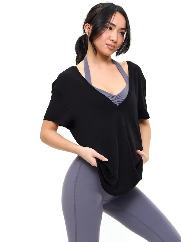 V Neck Pump Cover - Onyx Black sold by BuffBunny