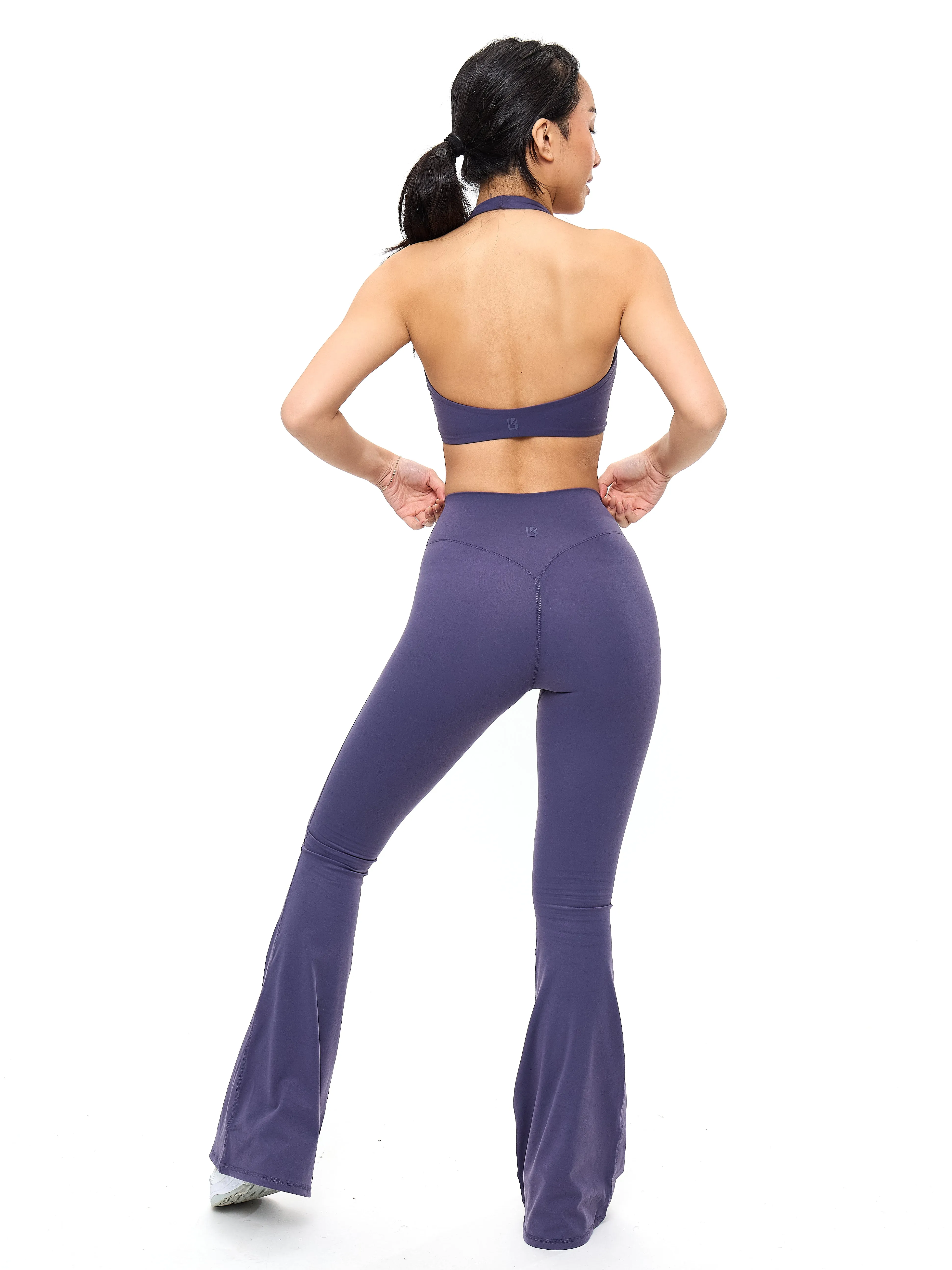 Poshknit Flare Legging - Shadow Berry sold by BuffBunny product image thumbnail 2