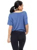 V Neck Pump Cover - Denim Blue sold by BuffBunny