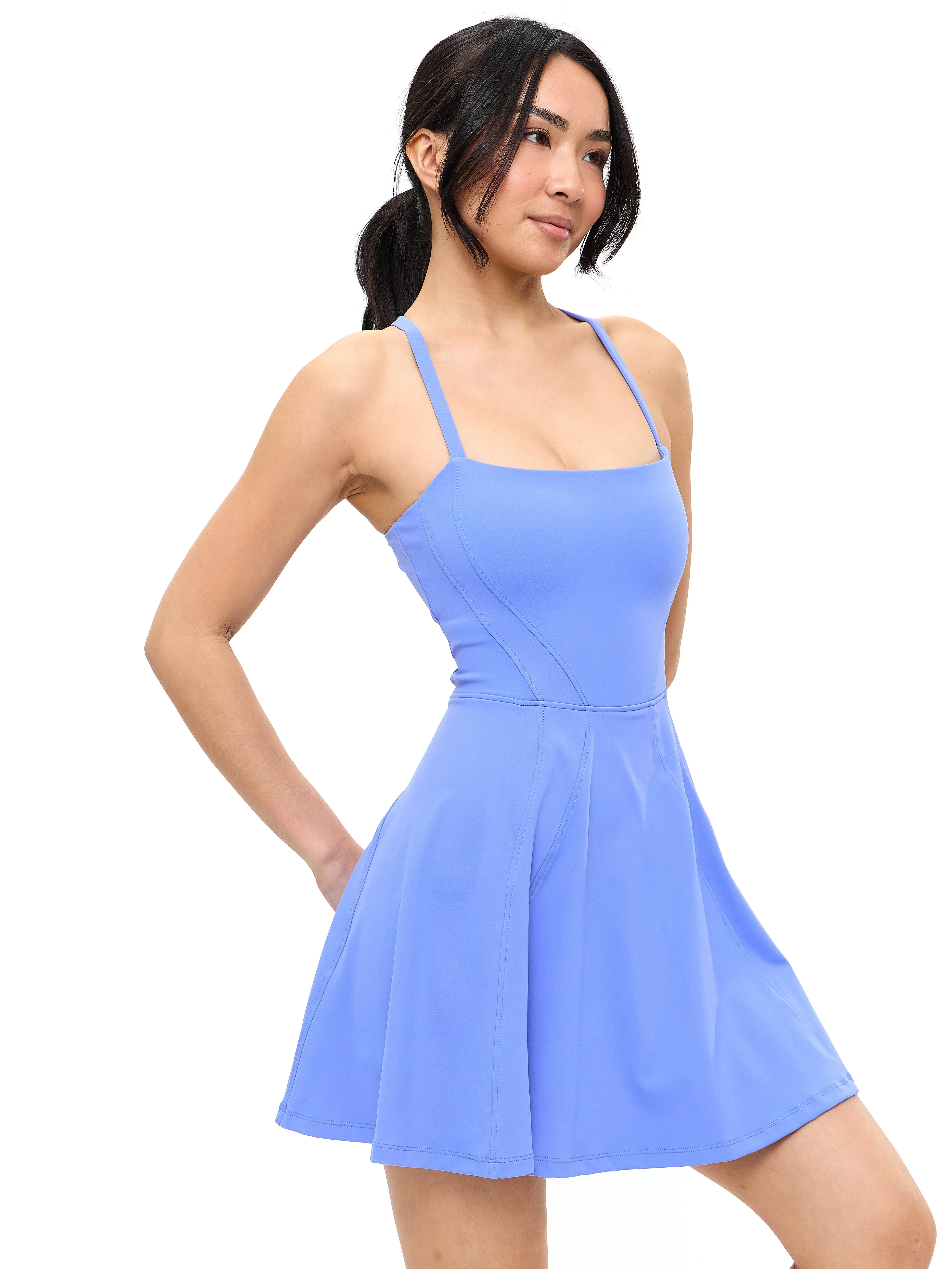 Bend and Snap Dress - Azul sold by BuffBunny