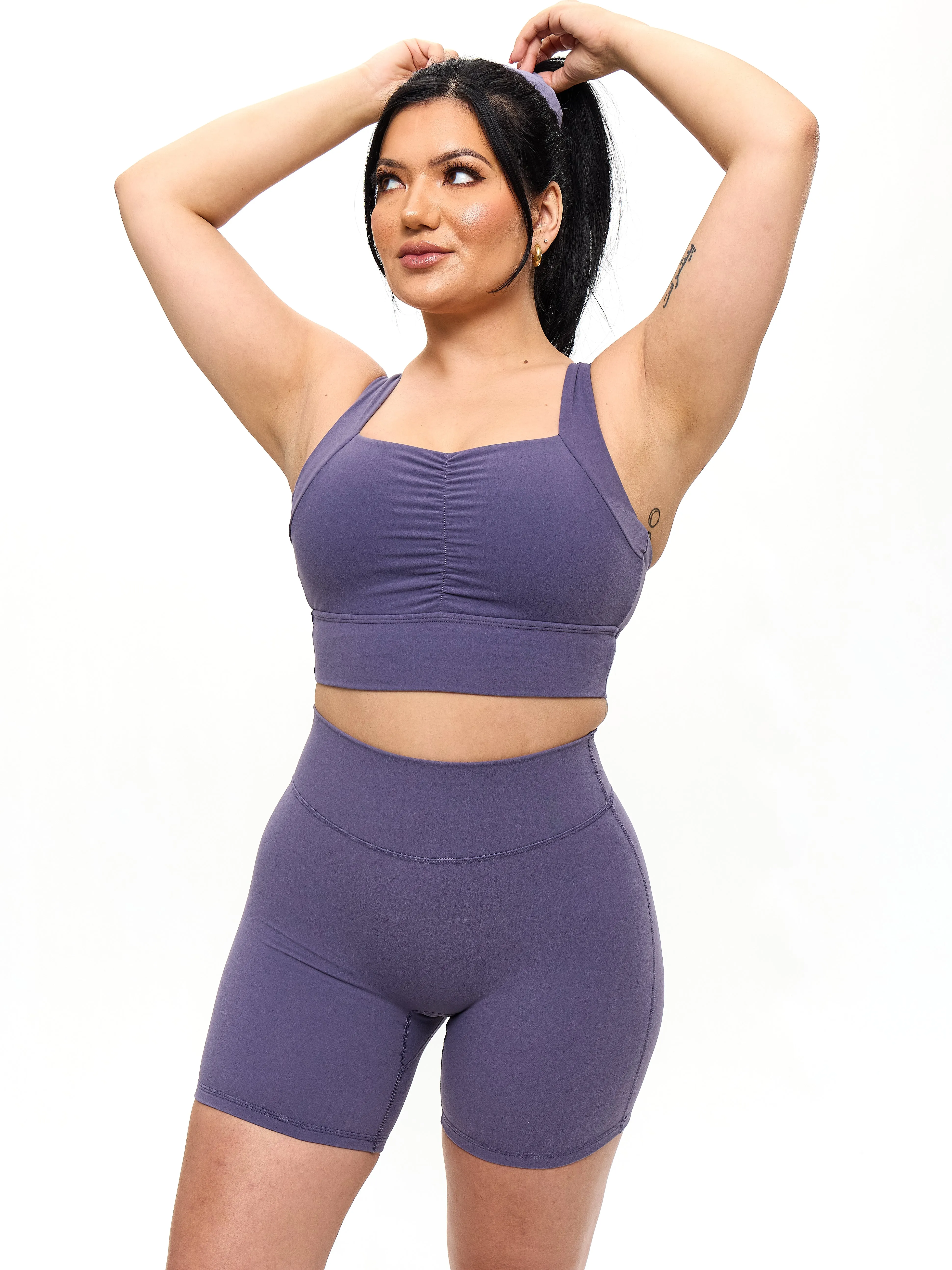 Bloom Sports Bra - Shadow Berry sold by BuffBunny product image thumbnail 4