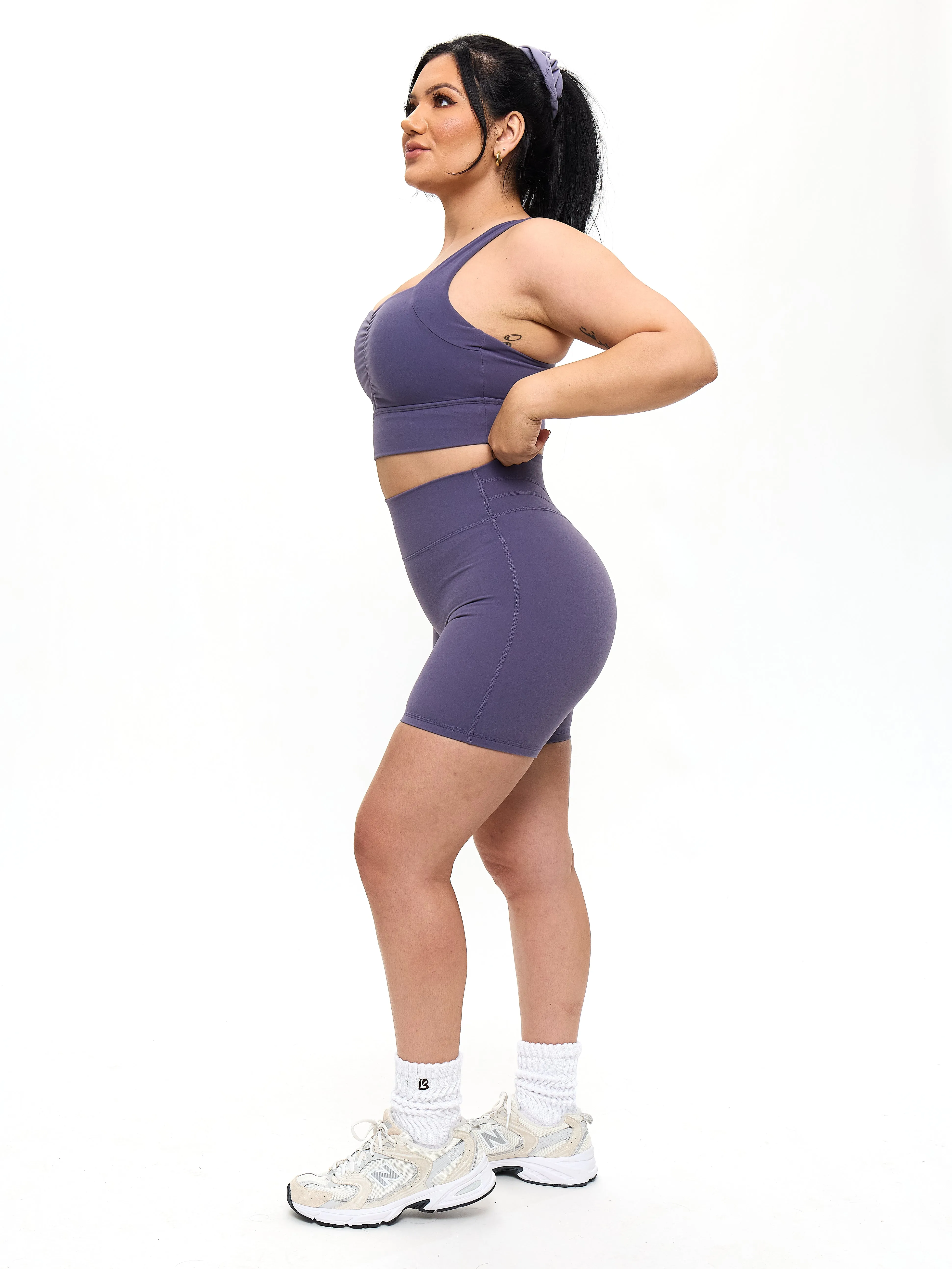 Bloom Sports Bra - Shadow Berry sold by BuffBunny product image thumbnail 3