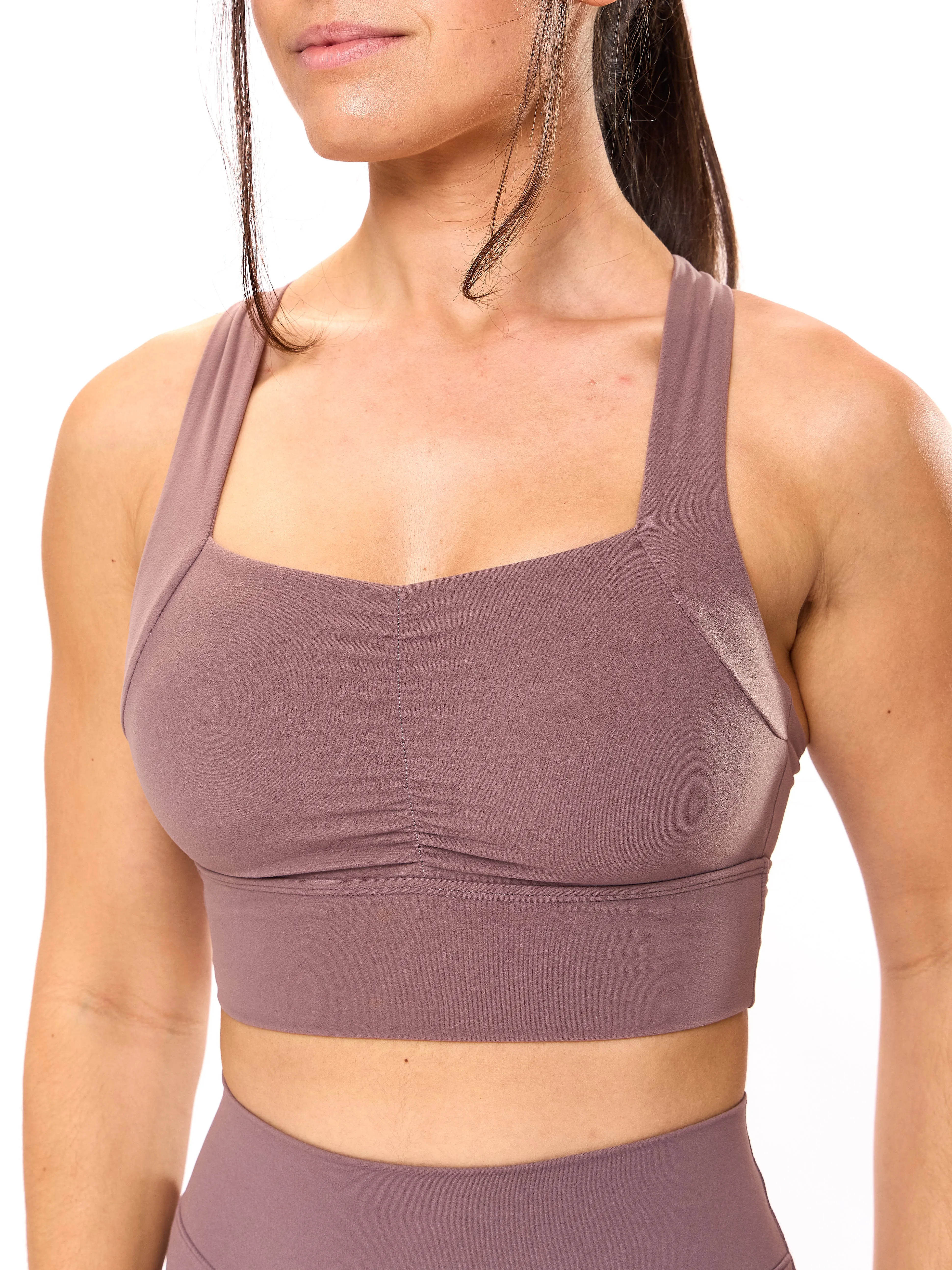 Bloom Sports Bra - Mocha Berry sold by BuffBunny product image thumbnail 2