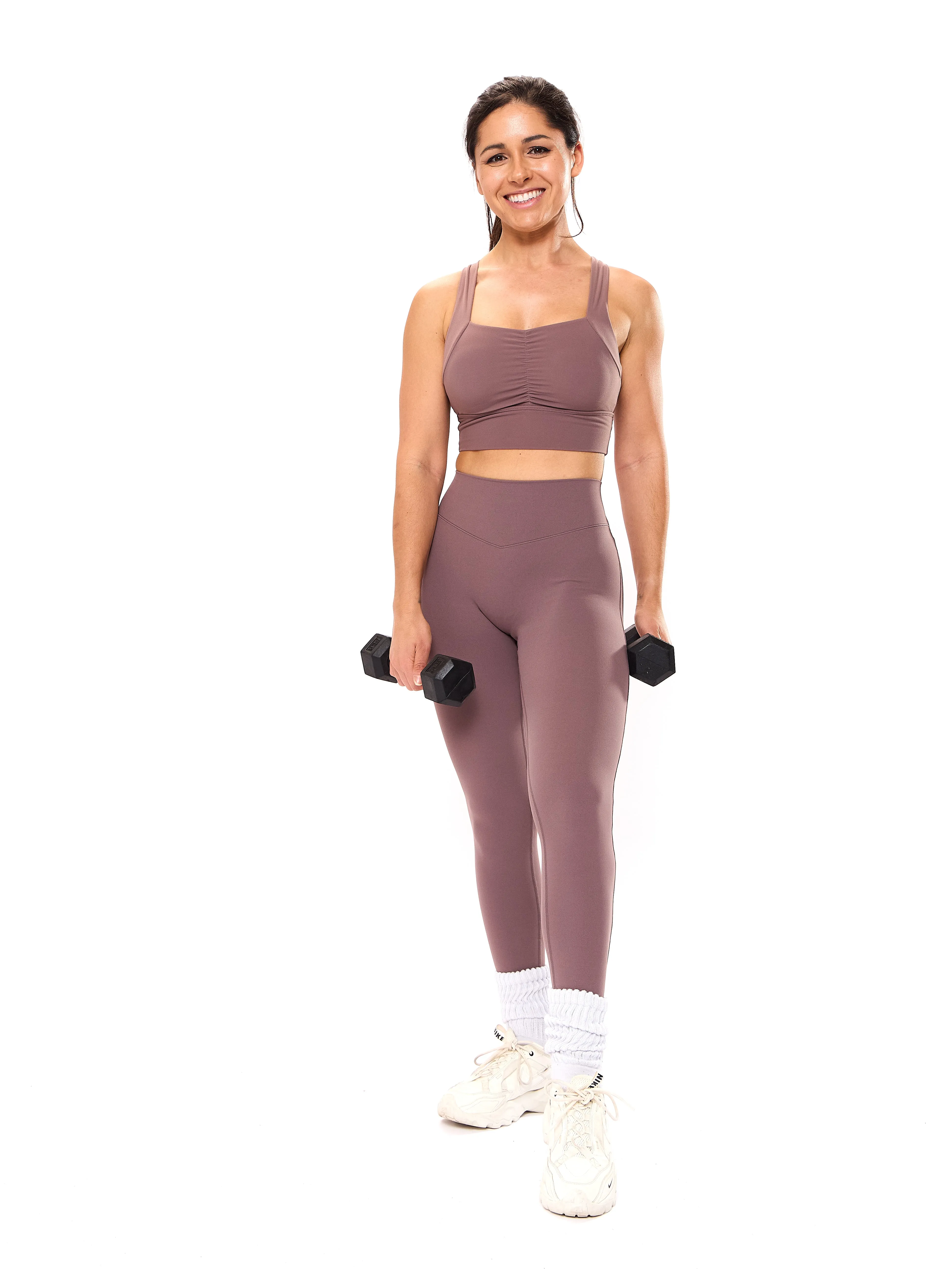 Bloom Sports Bra - Mocha Berry sold by BuffBunny product image thumbnail 5