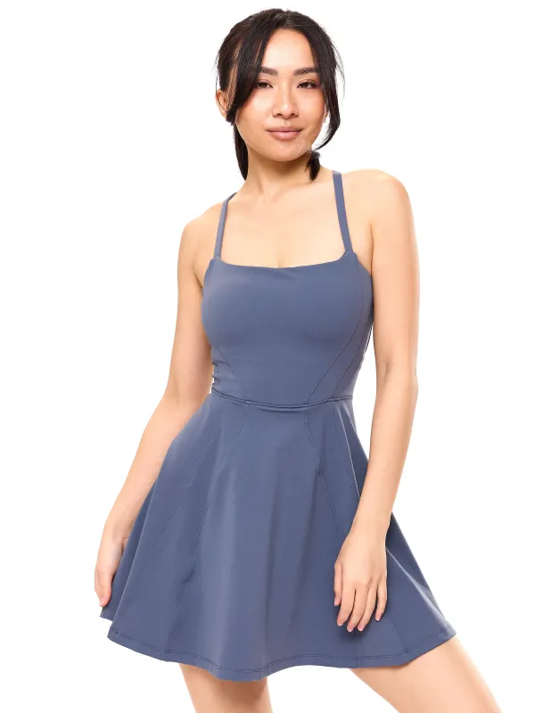 Bend and Snap Dress - Barista Blue sold by BuffBunny