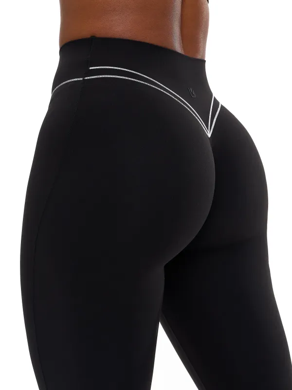 Aggressive Scrunch Highlight Legging - Onyx Black sold by BuffBunny