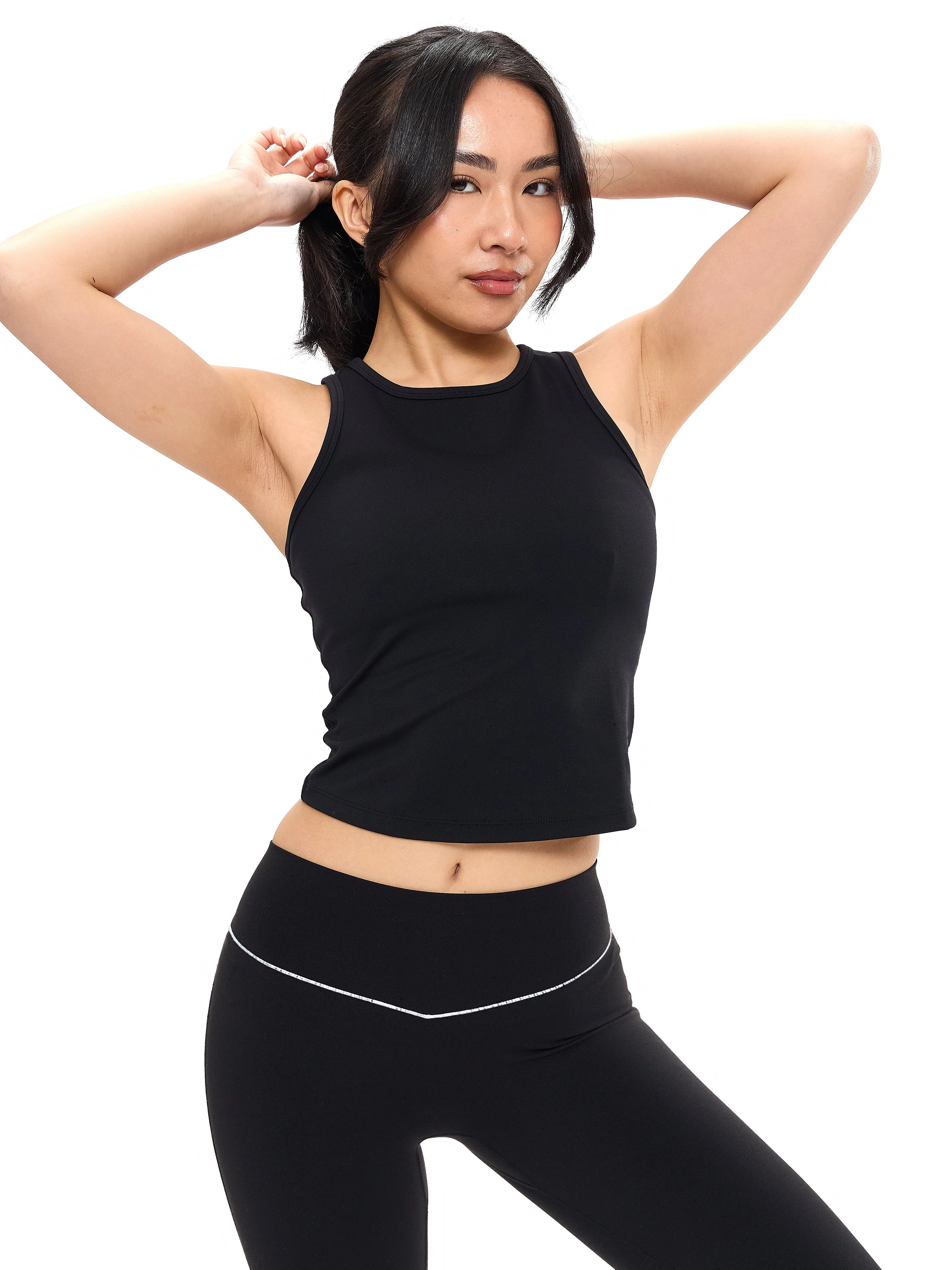 Aurora Tank - Onyx Black sold by BuffBunny