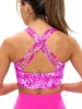 Rosa Sports Bra - Pop Rocks Fashun Print sold by BuffBunny
