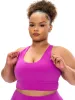 Rosa Sports Bra - Grape Juice sold by BuffBunny