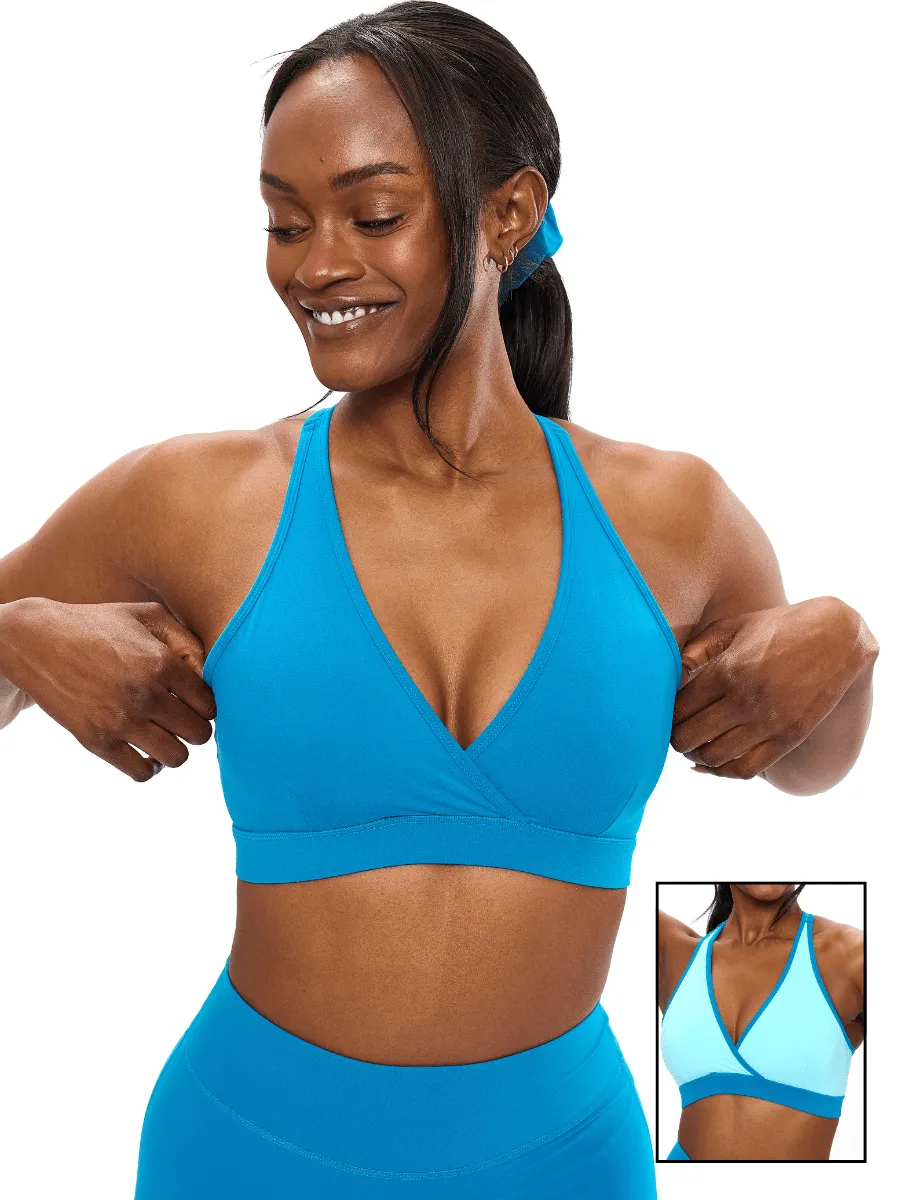 Reversible RacerBack Sports Bra - Warhead and Cotton Candy sold by BuffBunny