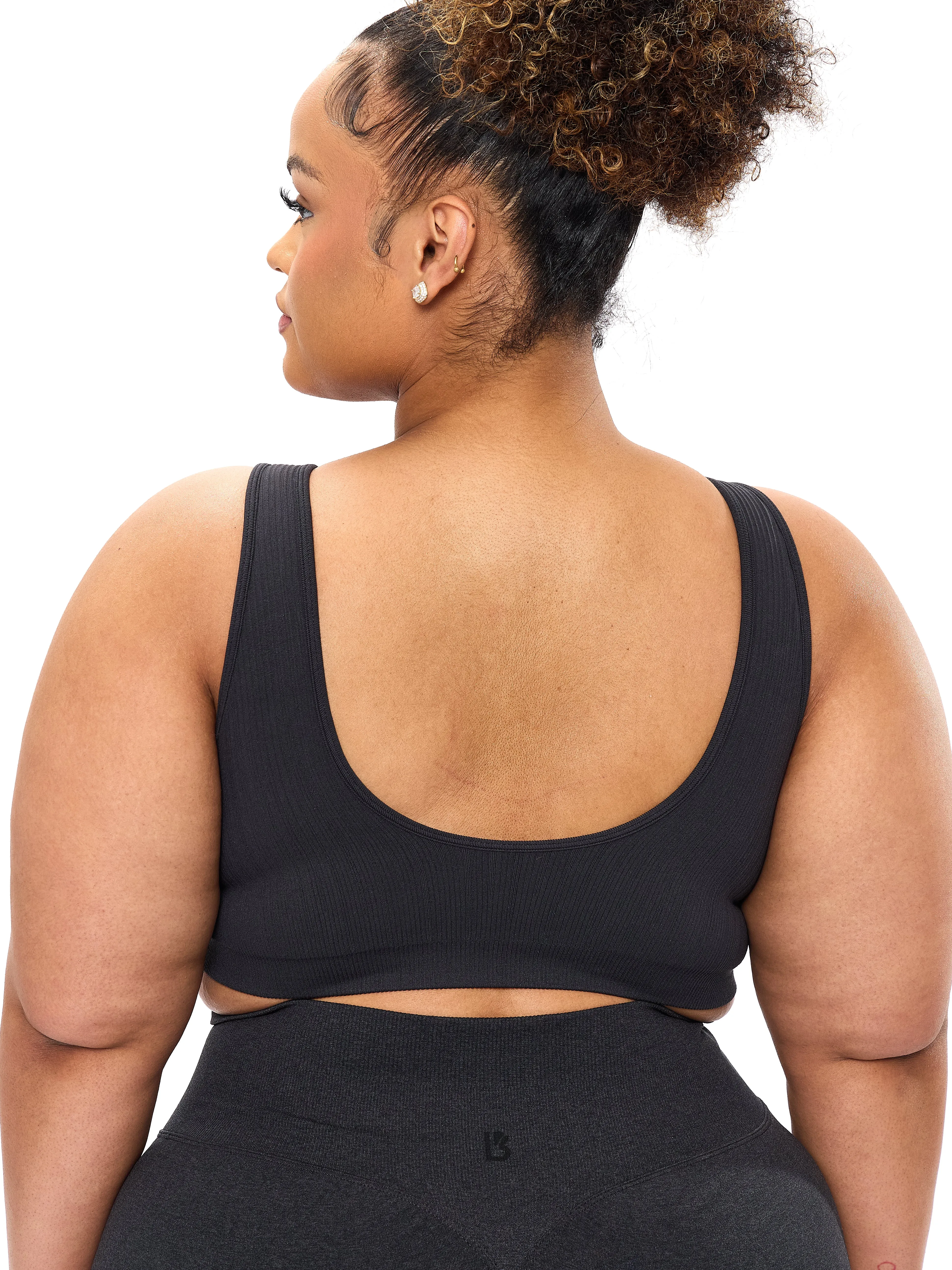 Scoop Seamless Sports Bra - Charcoal sold by BuffBunny product image thumbnail 5