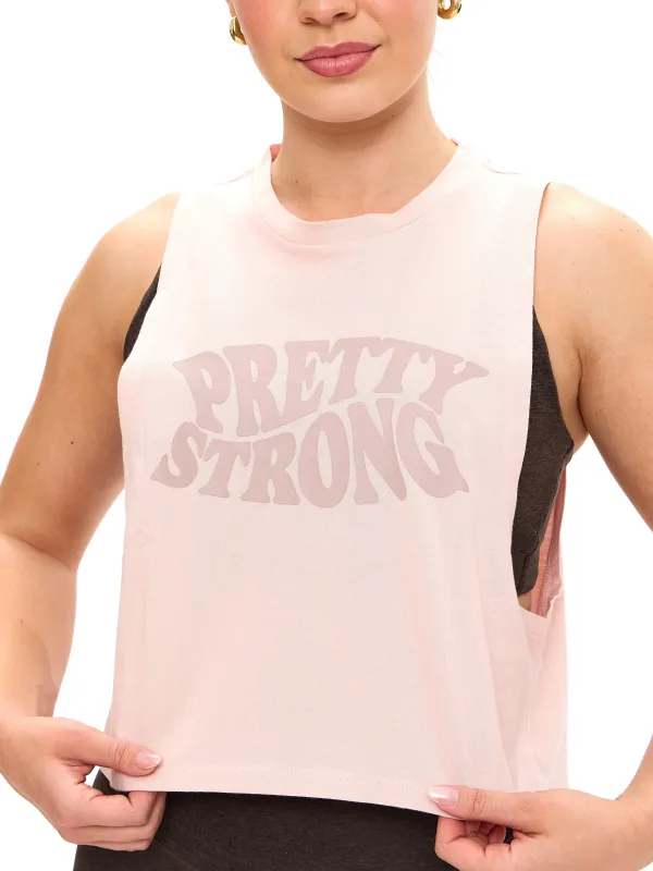Pretty Crop Tank - Strawberry Milk sold by BuffBunny