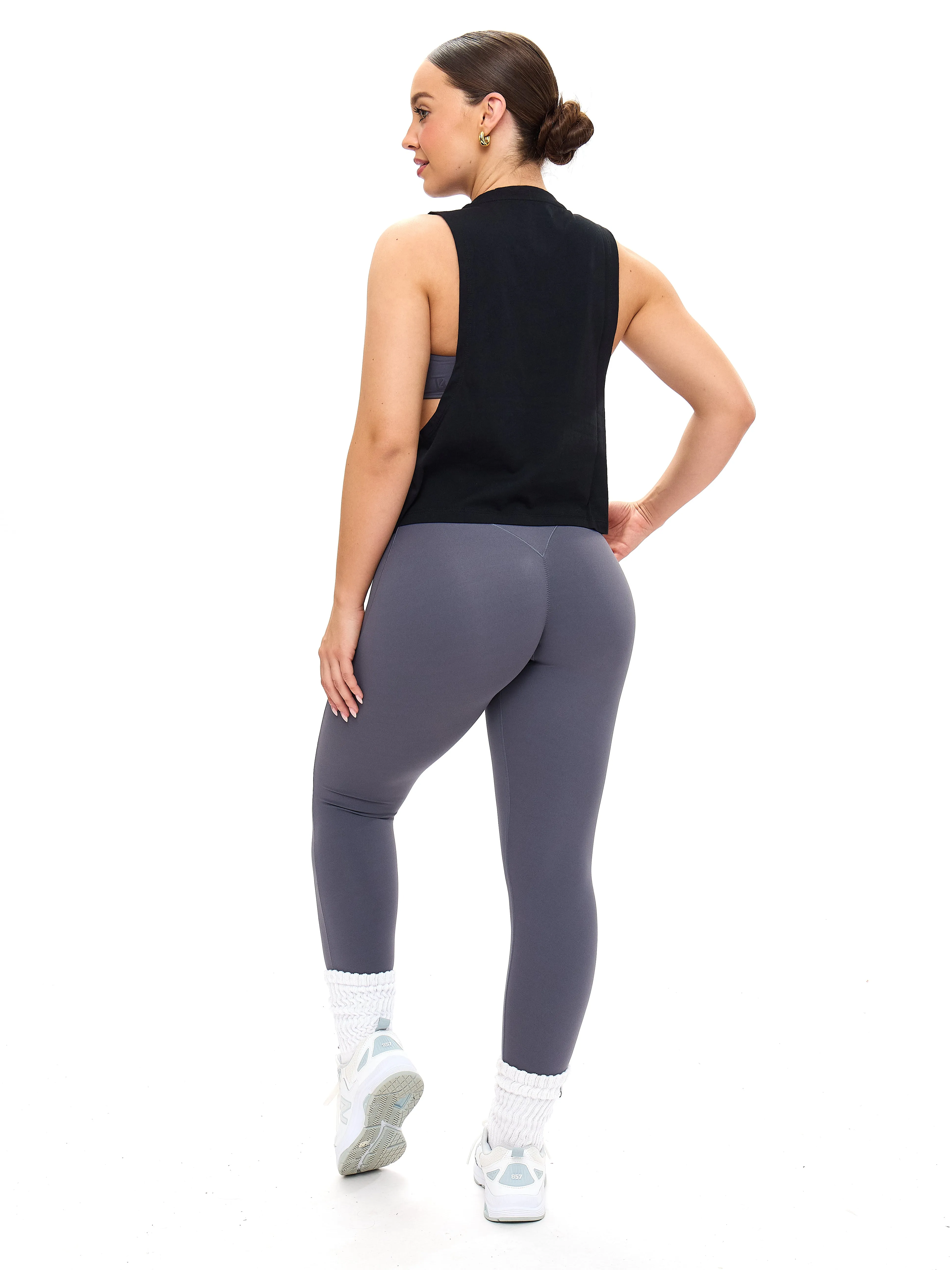 Pretty Crop Tank - Black sold by BuffBunny product image thumbnail 2