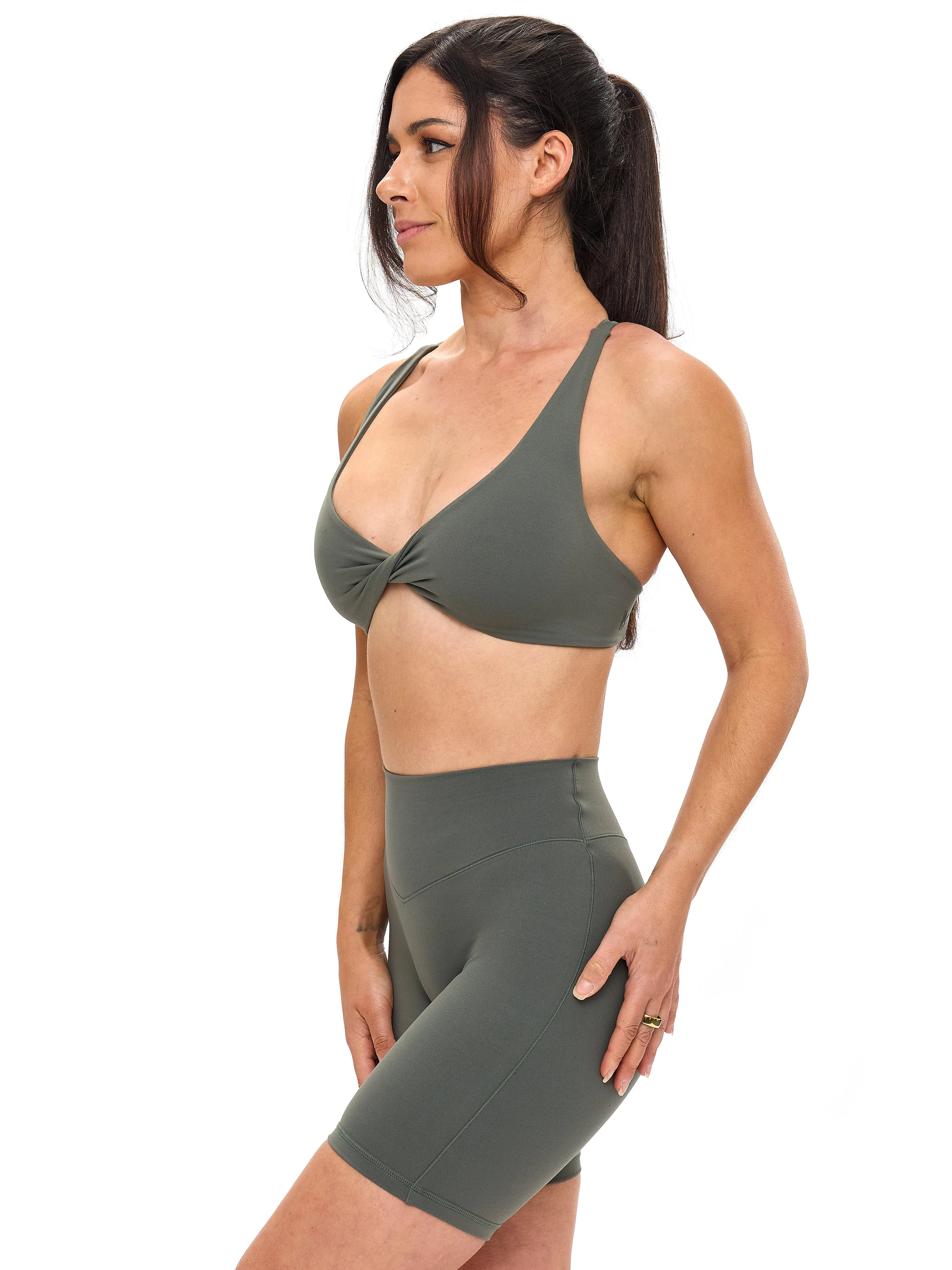 Glow Sports Bra - Shadow Sage sold by BuffBunny product image thumbnail 2