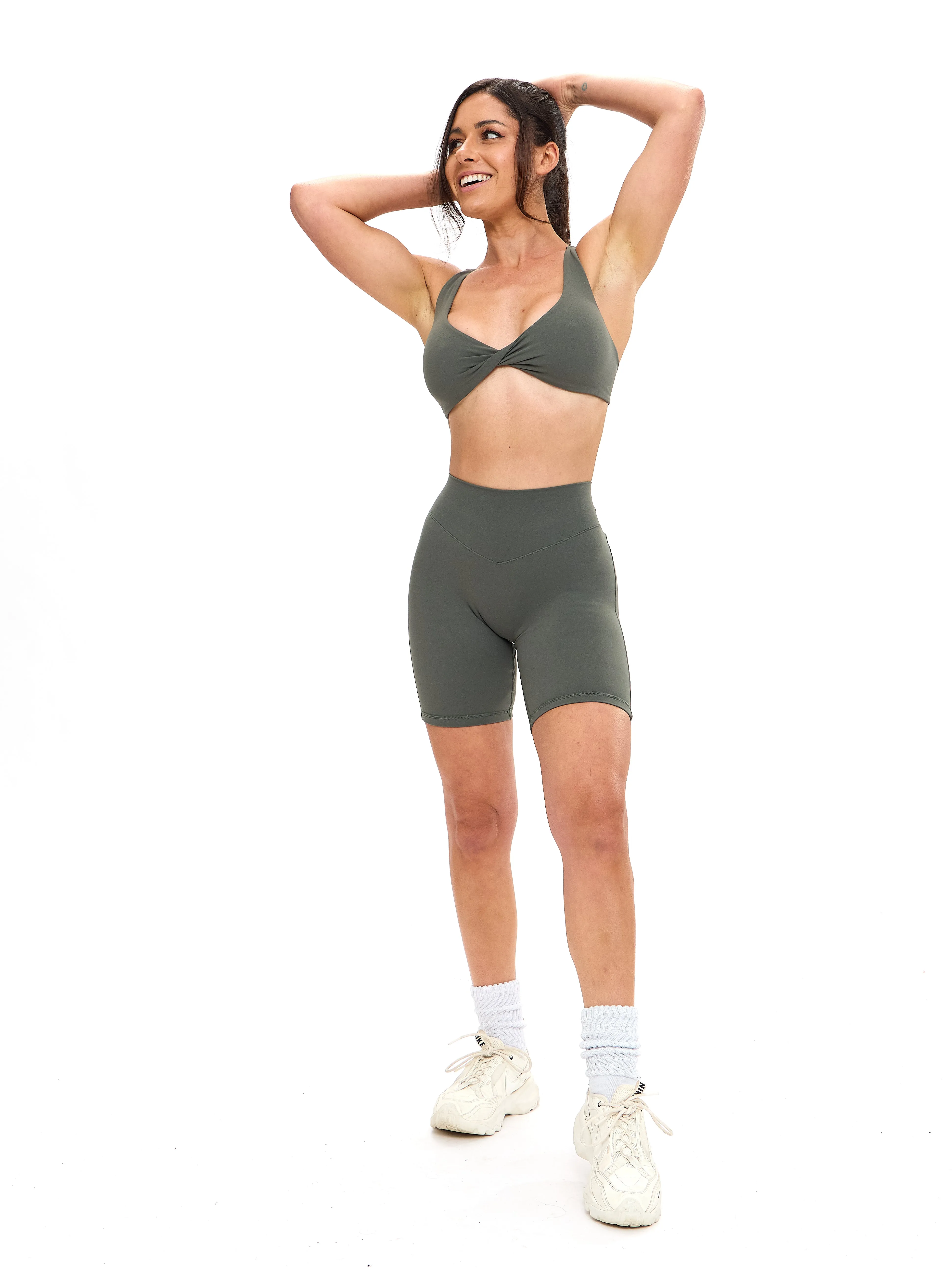 Glow Sports Bra - Shadow Sage sold by BuffBunny product image thumbnail 5