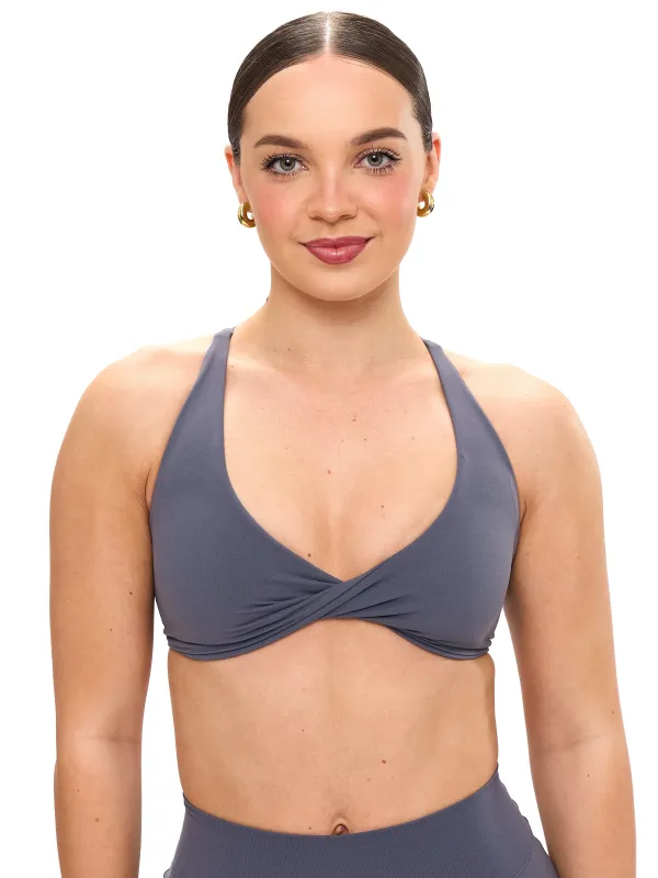 Glow Sports Bra - Blue Steel sold by BuffBunny
