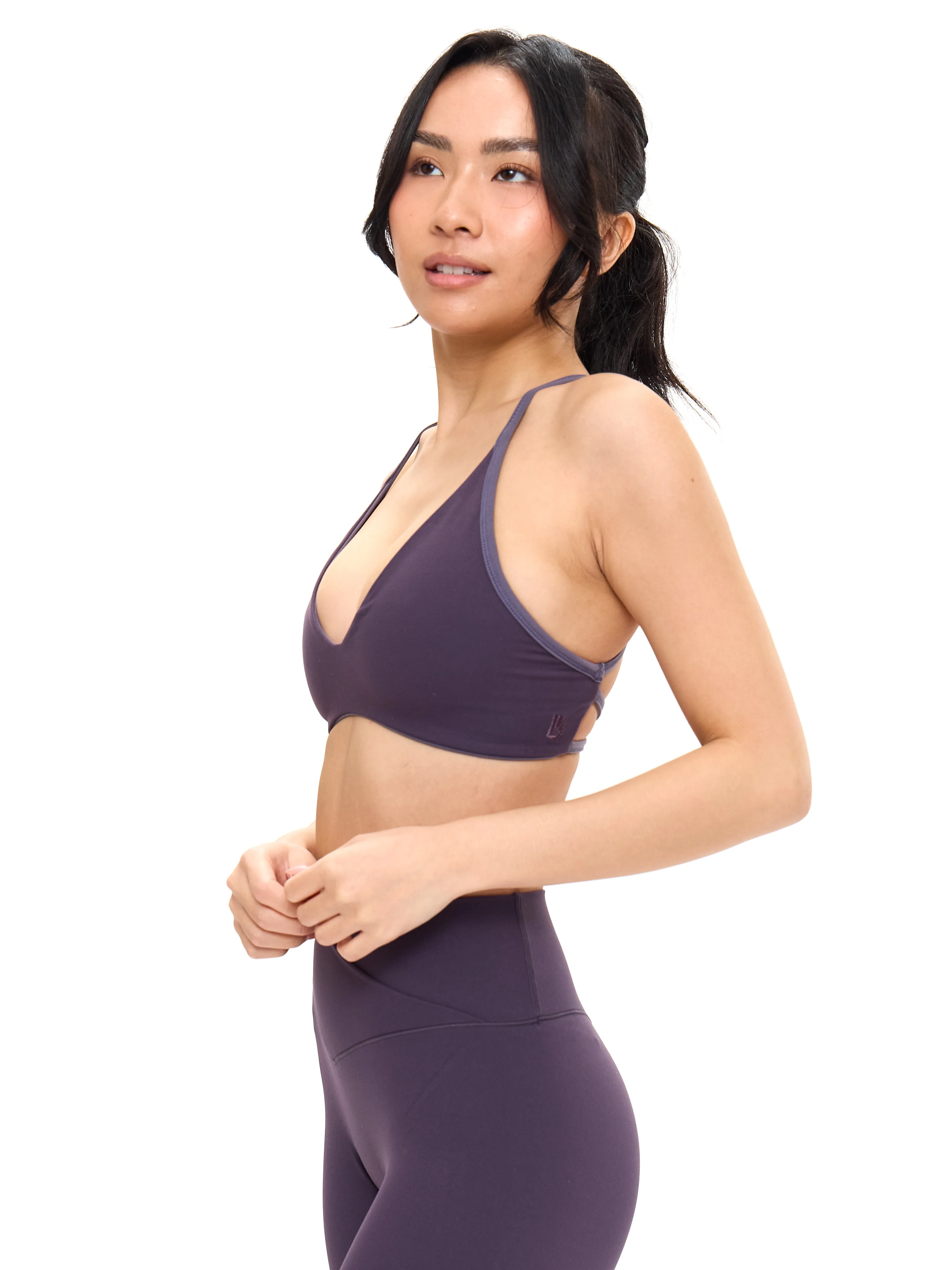 Girlfriend Reversible Sports Bra - Hush Berry and Purple Shadow sold by BuffBunny product image thumbnail 2