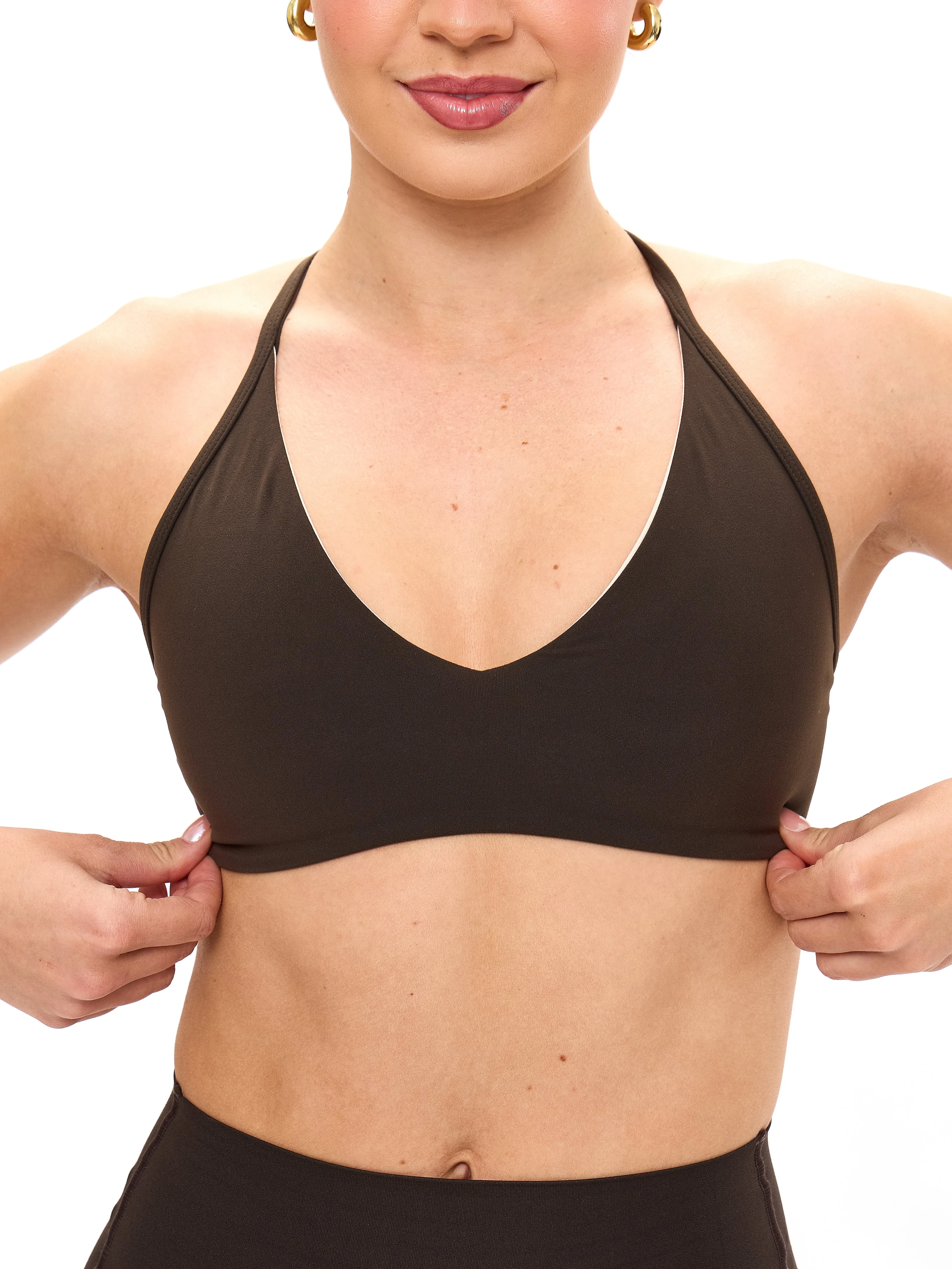 Girlfriend Reversible Sports Bra - Cold Brew and Bone sold by BuffBunny product image thumbnail 3