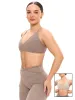 Girlfriend Reversible Sports Bra - Chai Latte and Chamomile sold by BuffBunny