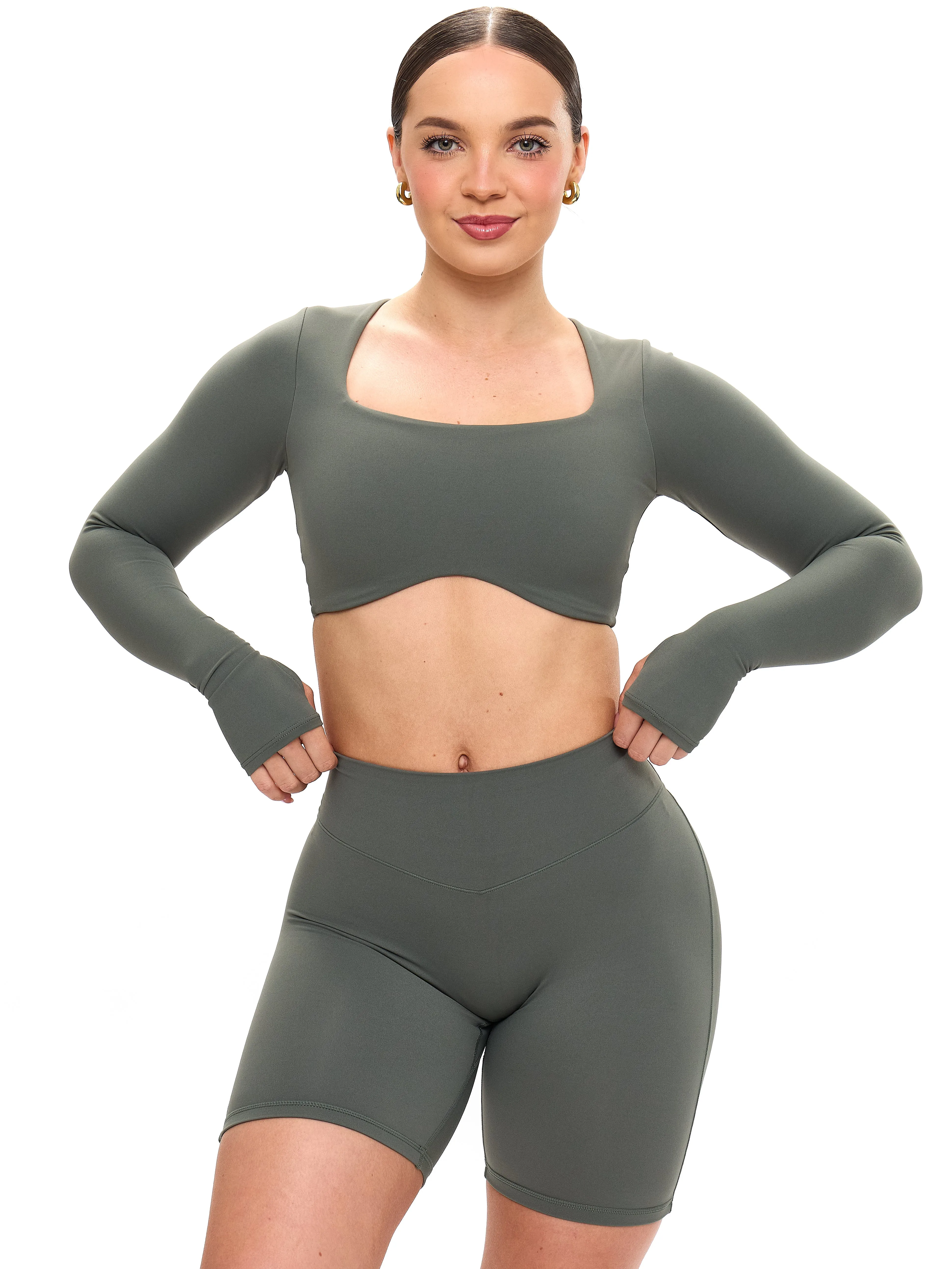 Aggressive Scrunch Short 7" - Shadow Sage sold by BuffBunny product image thumbnail 2