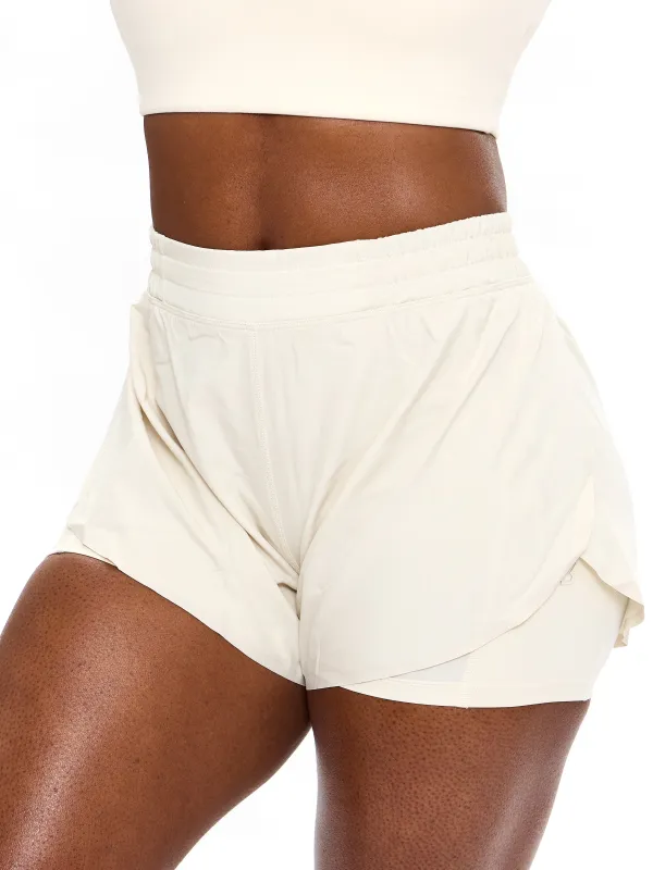 Flirty Flo Short Boyshort - Oat Milk sold by BuffBunny