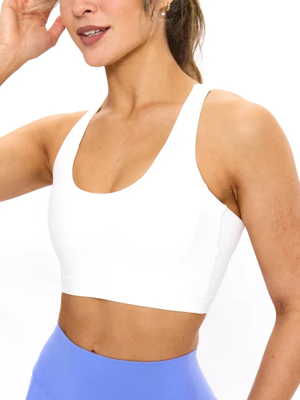Rosita Sports Bra- White sold by BuffBunny