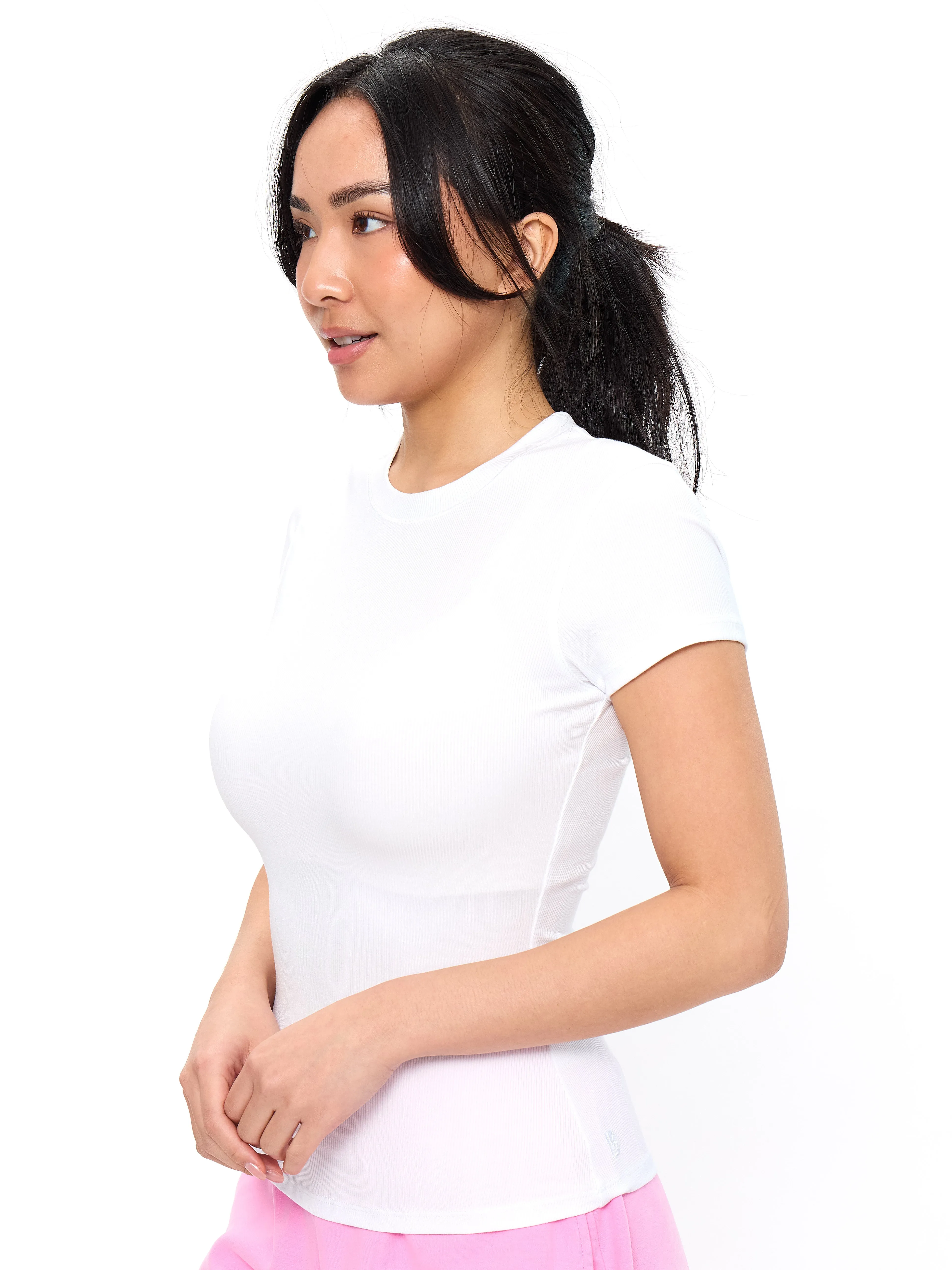 Nimbus Rib Tee - White sold by BuffBunny product image thumbnail 3