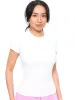 Nimbus Rib Tee - White sold by BuffBunny