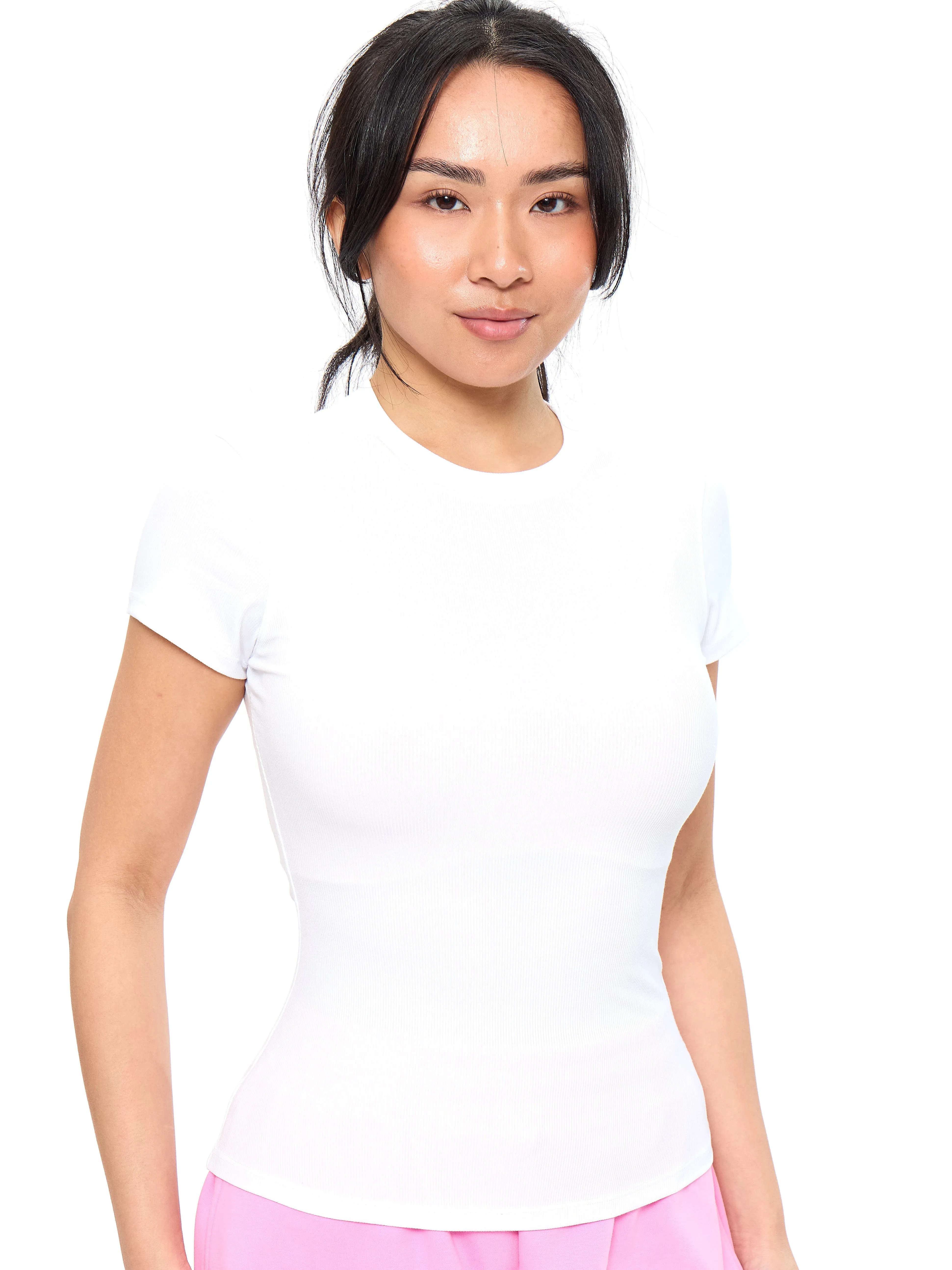 Nimbus Rib Tee - White sold by BuffBunny product image thumbnail 4