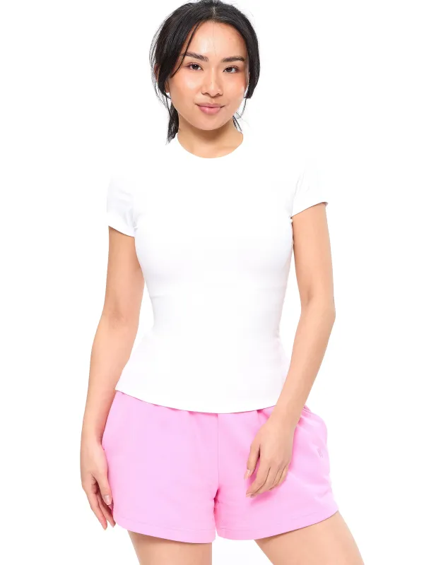 Nimbus Rib Tee - White sold by BuffBunny