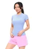 Nimbus Rib Tee - Rainwater Blue sold by BuffBunny