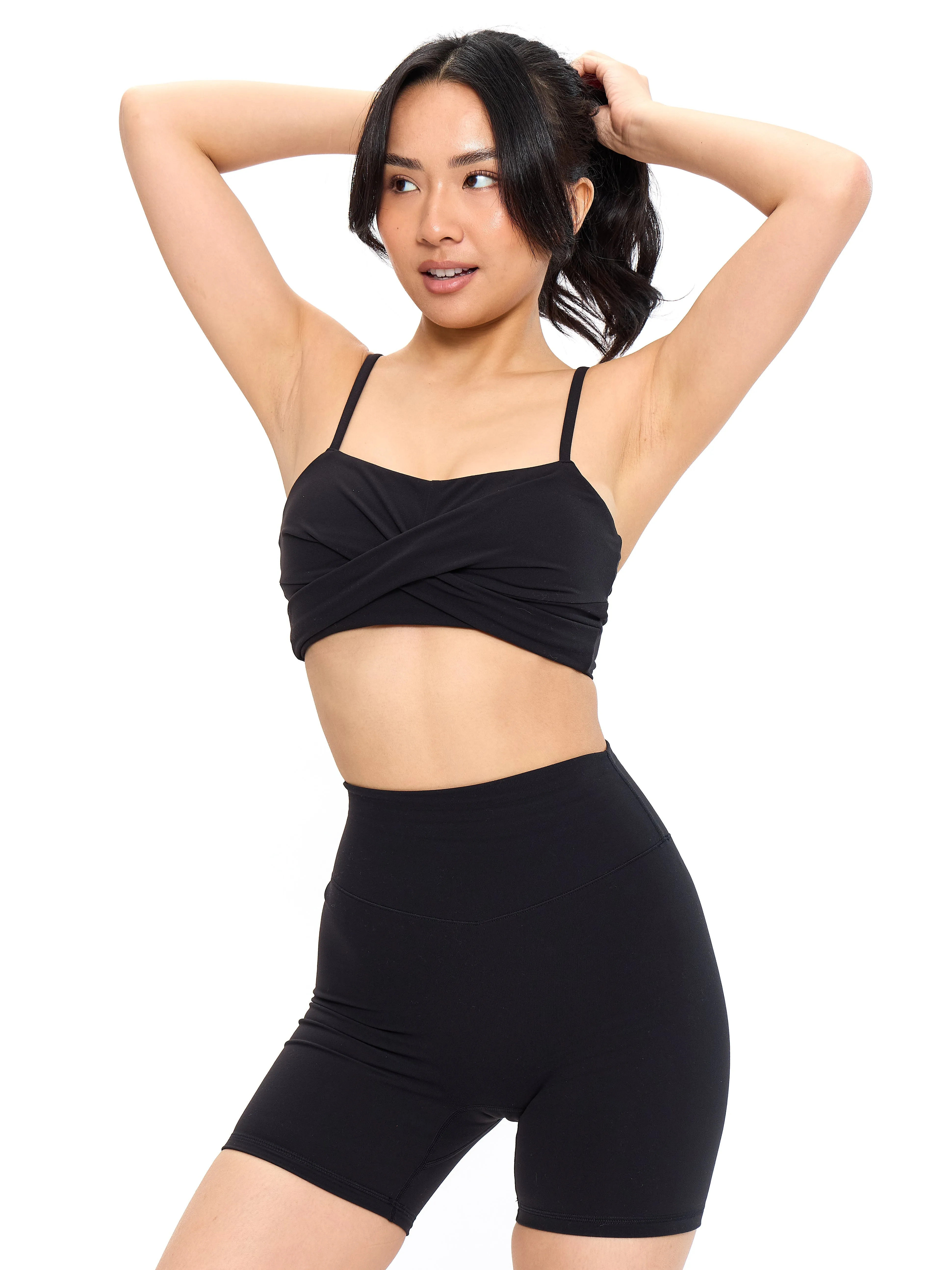 Ivy Wrap Sports Bra - Onyx Black sold by BuffBunny product image thumbnail 3