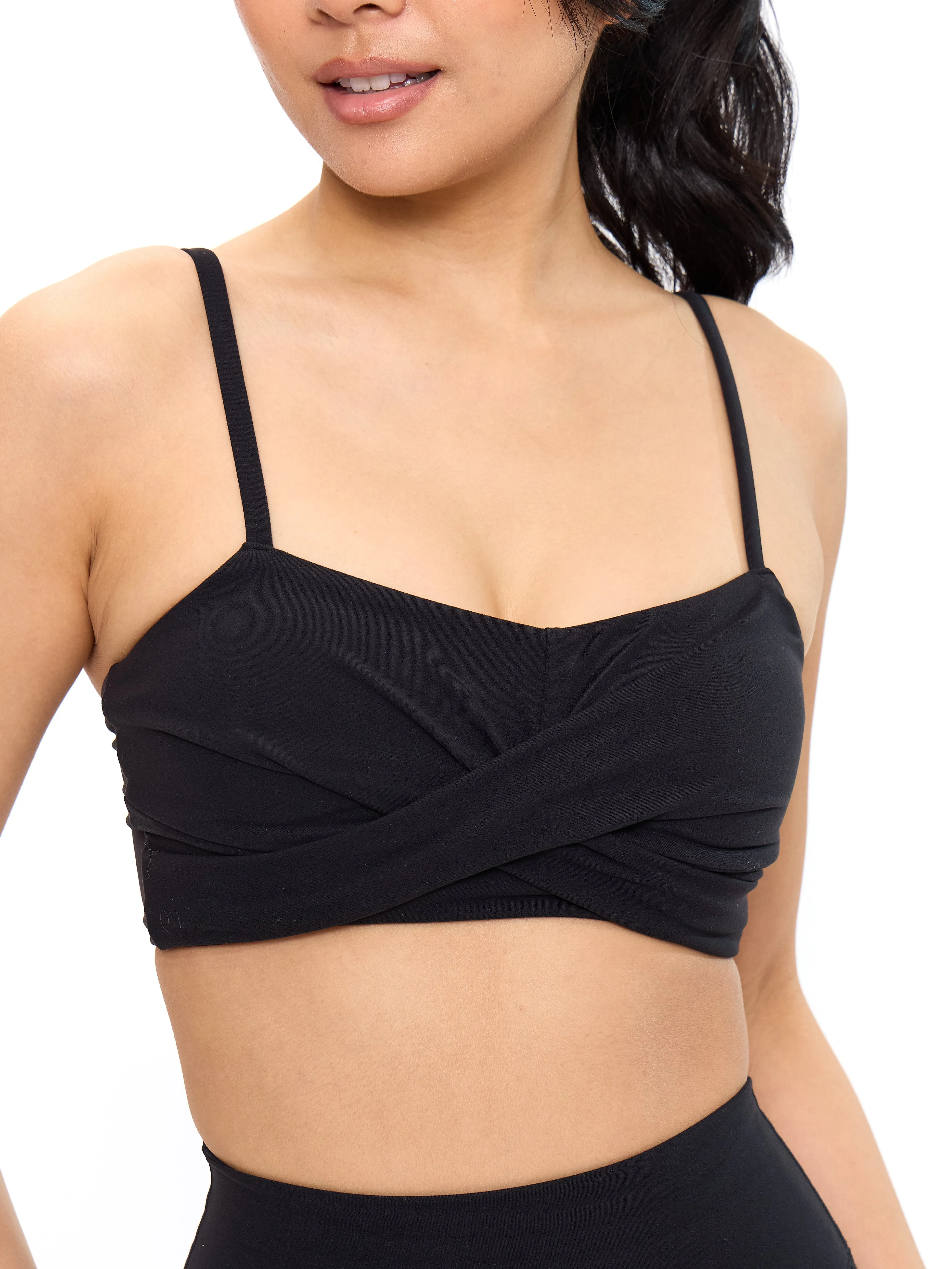 Ivy Wrap Sports Bra - Onyx Black sold by BuffBunny product image thumbnail 4