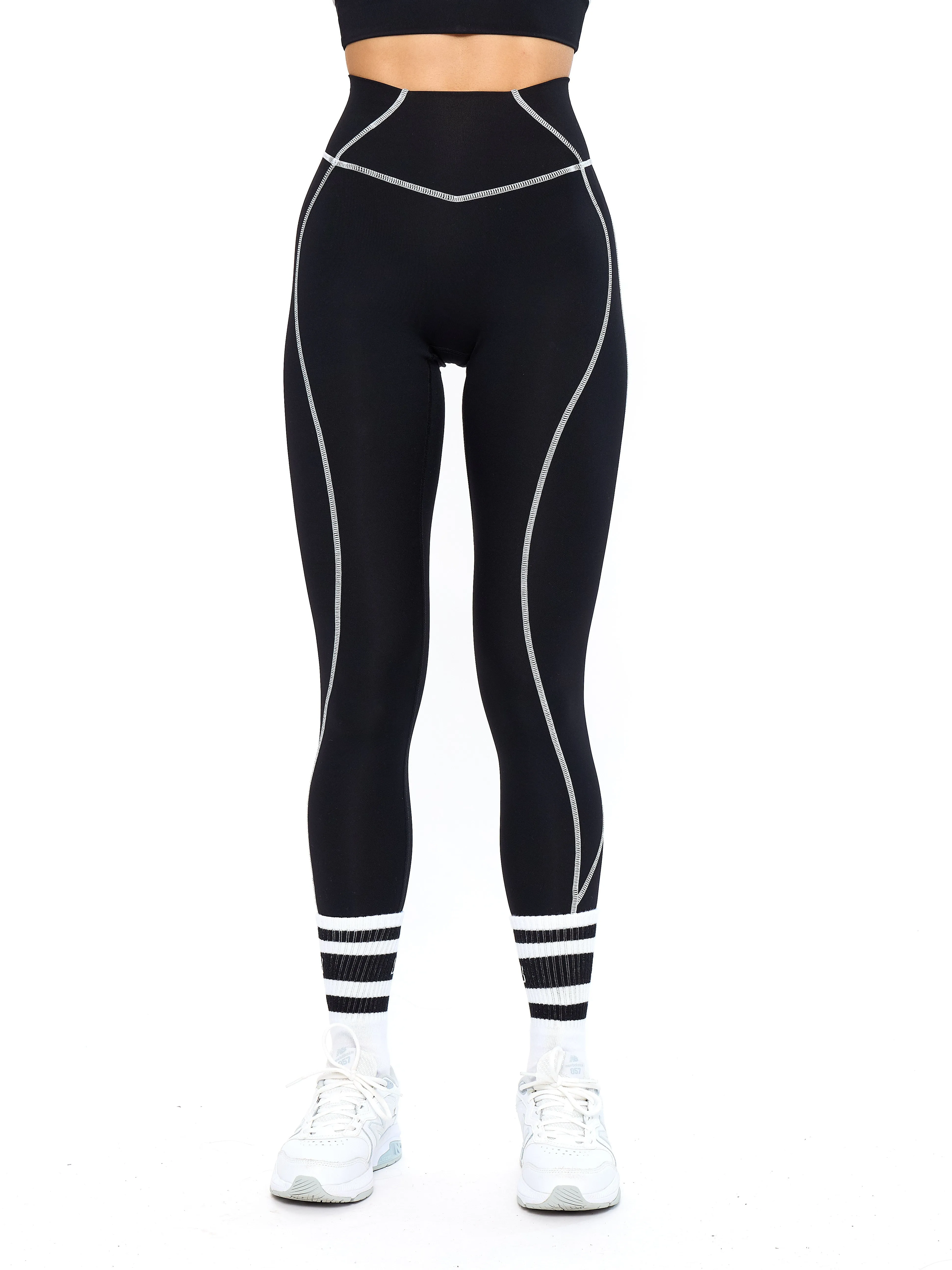 Airbrush Hourglass Legging - Onyx Black sold by BuffBunny product image thumbnail 3