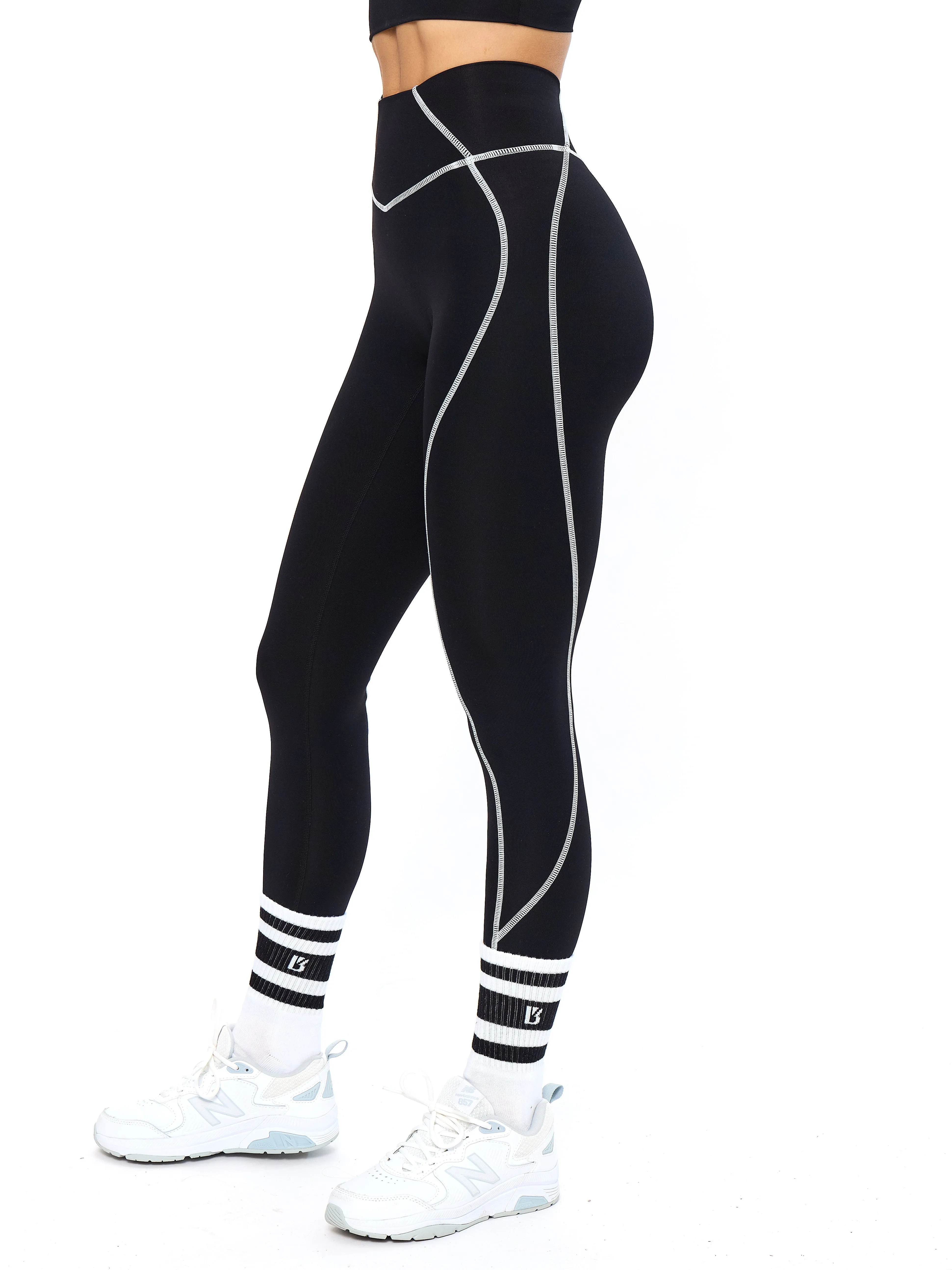 Airbrush Hourglass Legging - Onyx Black sold by BuffBunny product image thumbnail 4