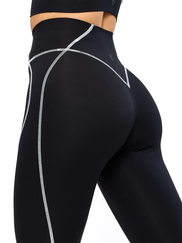 Airbrush Hourglass Legging - Onyx Black sold by BuffBunny