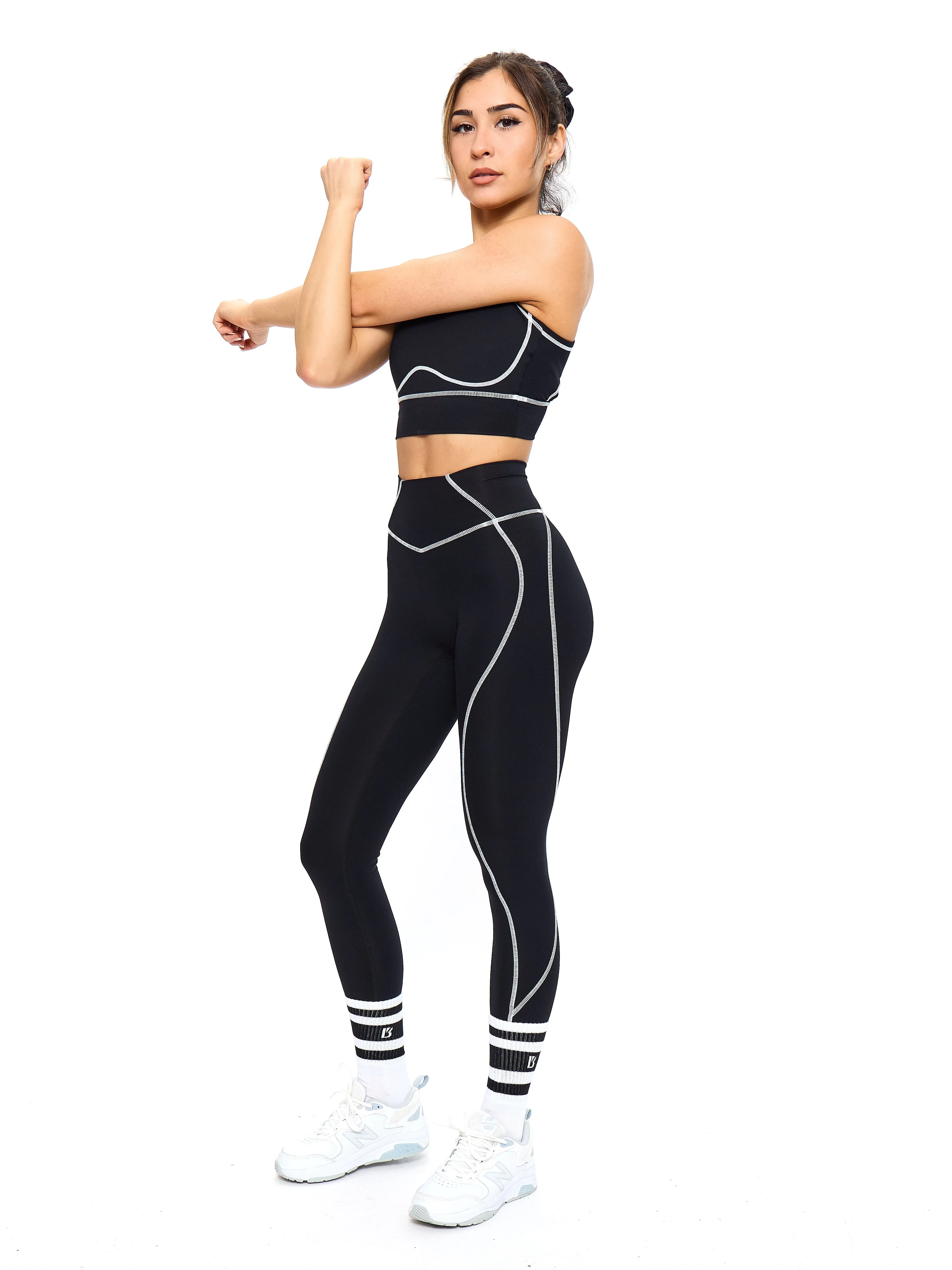 Airbrush Hourglass Legging - Onyx Black sold by BuffBunny product image thumbnail 2