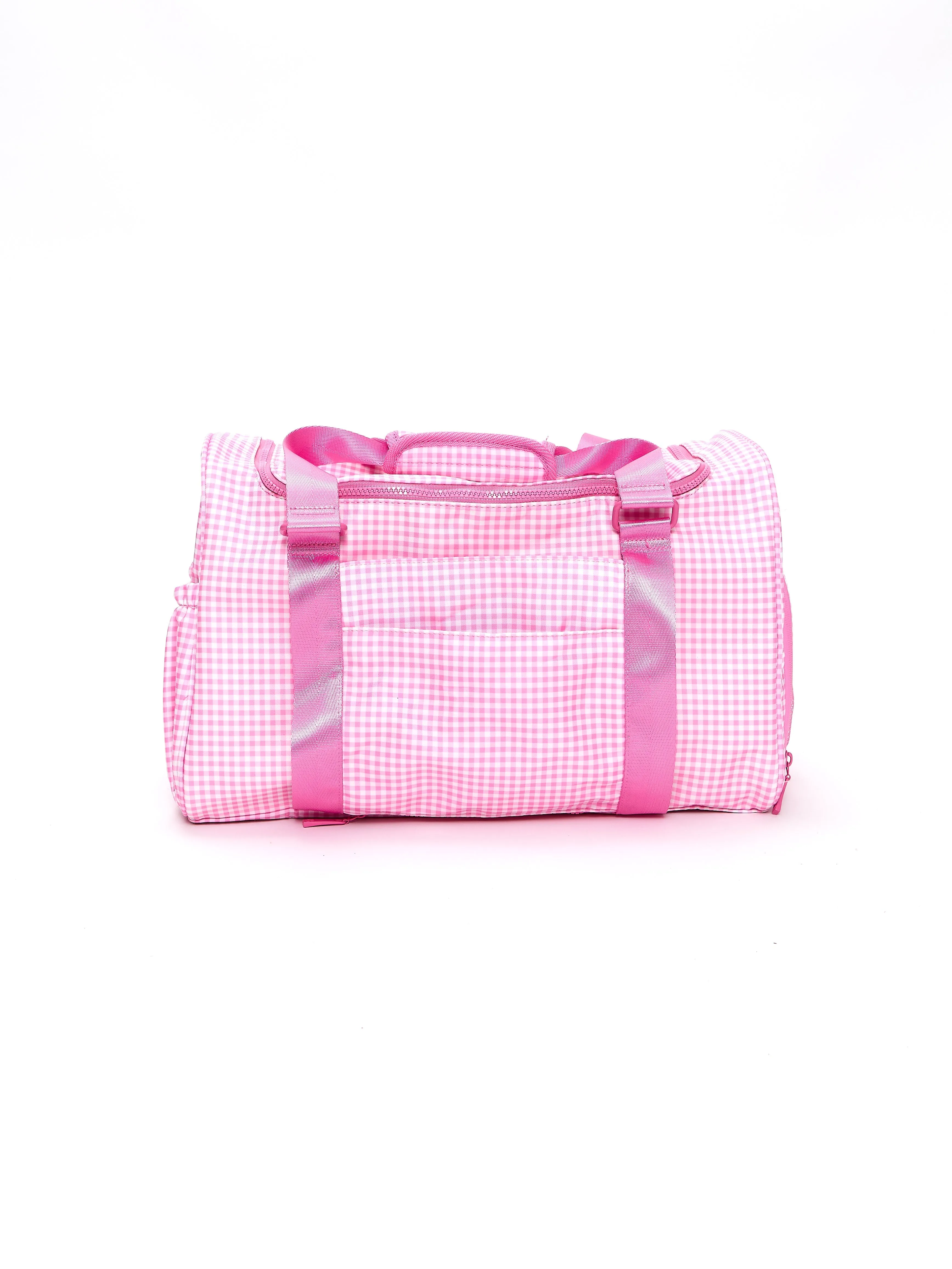 Ultimate Pocket Duffel - Pink Gingham sold by BuffBunny product image thumbnail 5